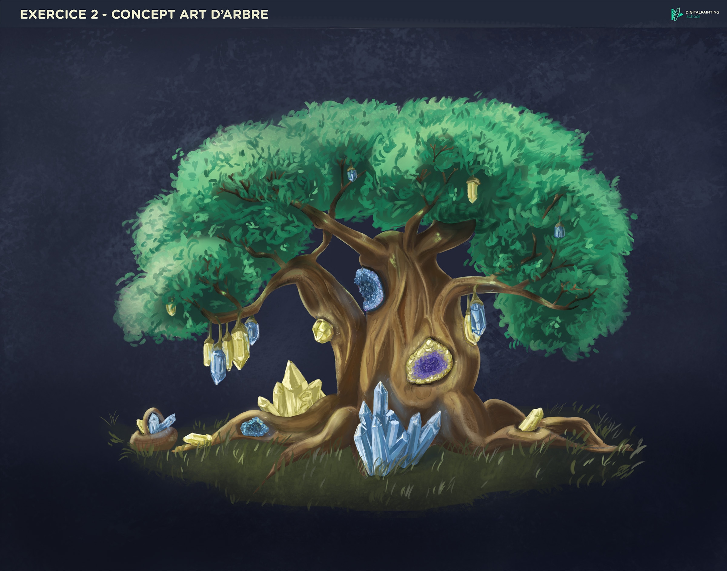 Concept Art d'arbre par kasmp