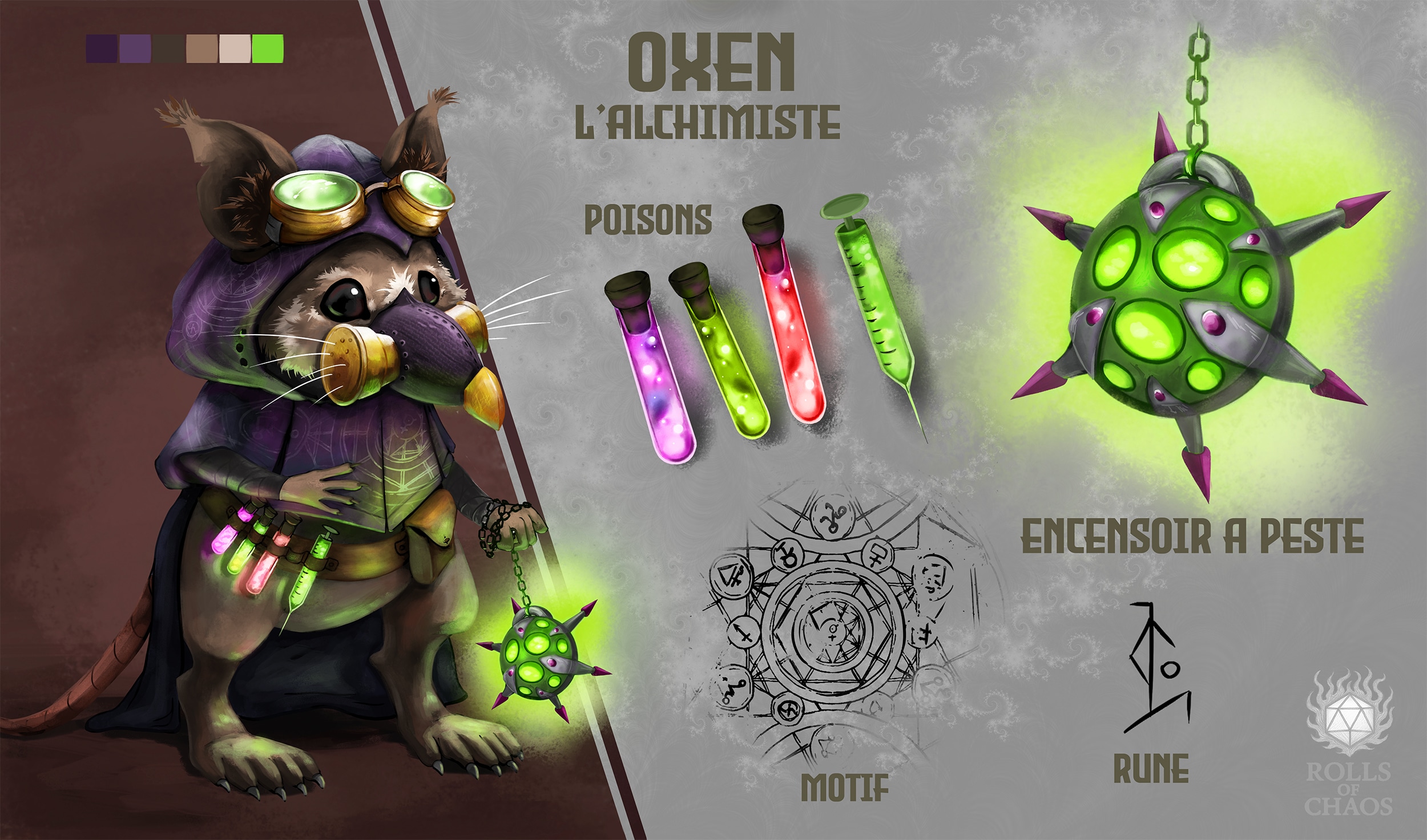 Rolls of Chaos - Concept Arts Héros par emicathe