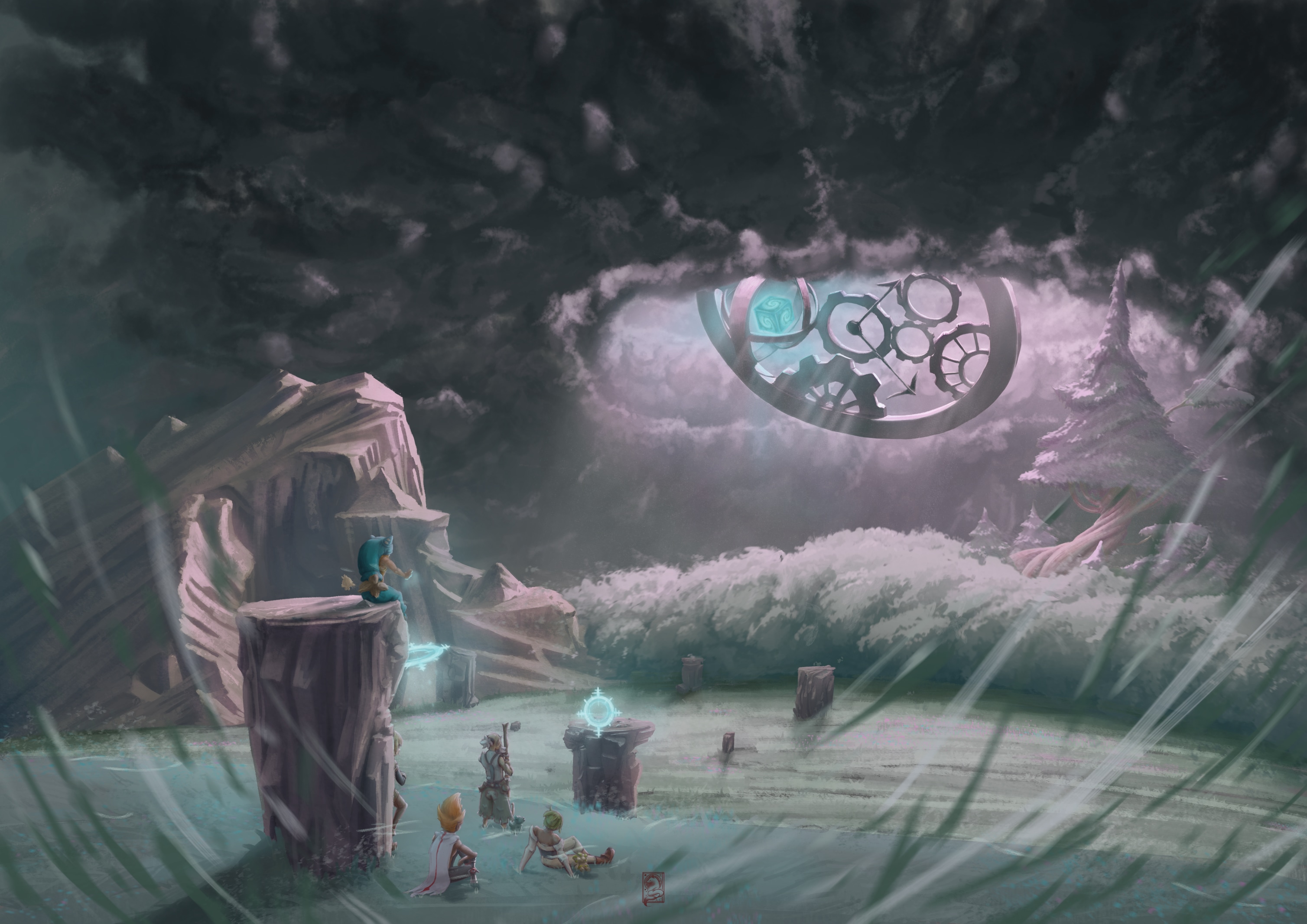 "Pre-battle" fan-art Wakfu par ALArts