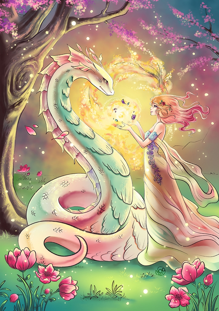 Illustration le renouveau du printemps par nogarra