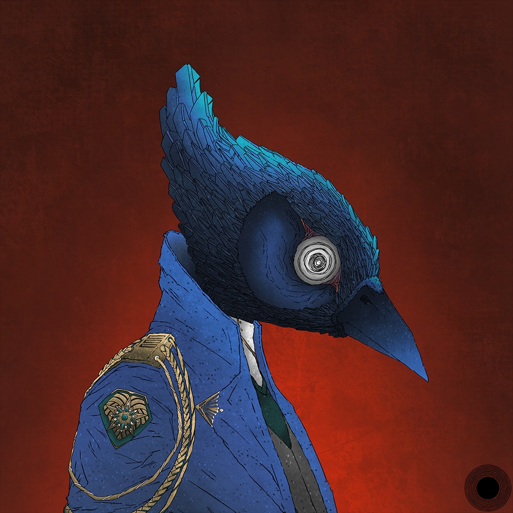 Corbeau anthropomorphe par Quardannault