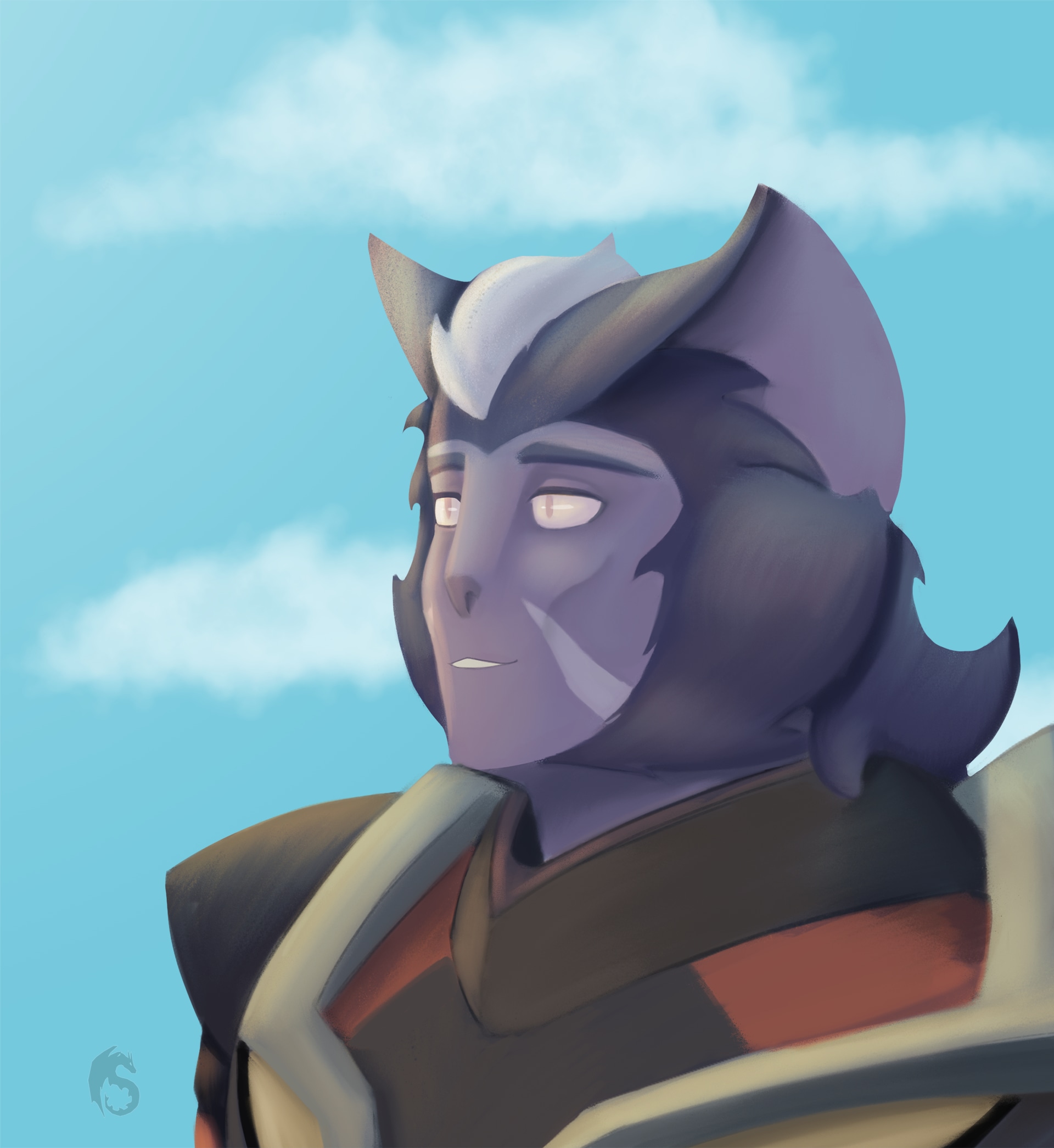 Corrupted portrait painting par lothaire