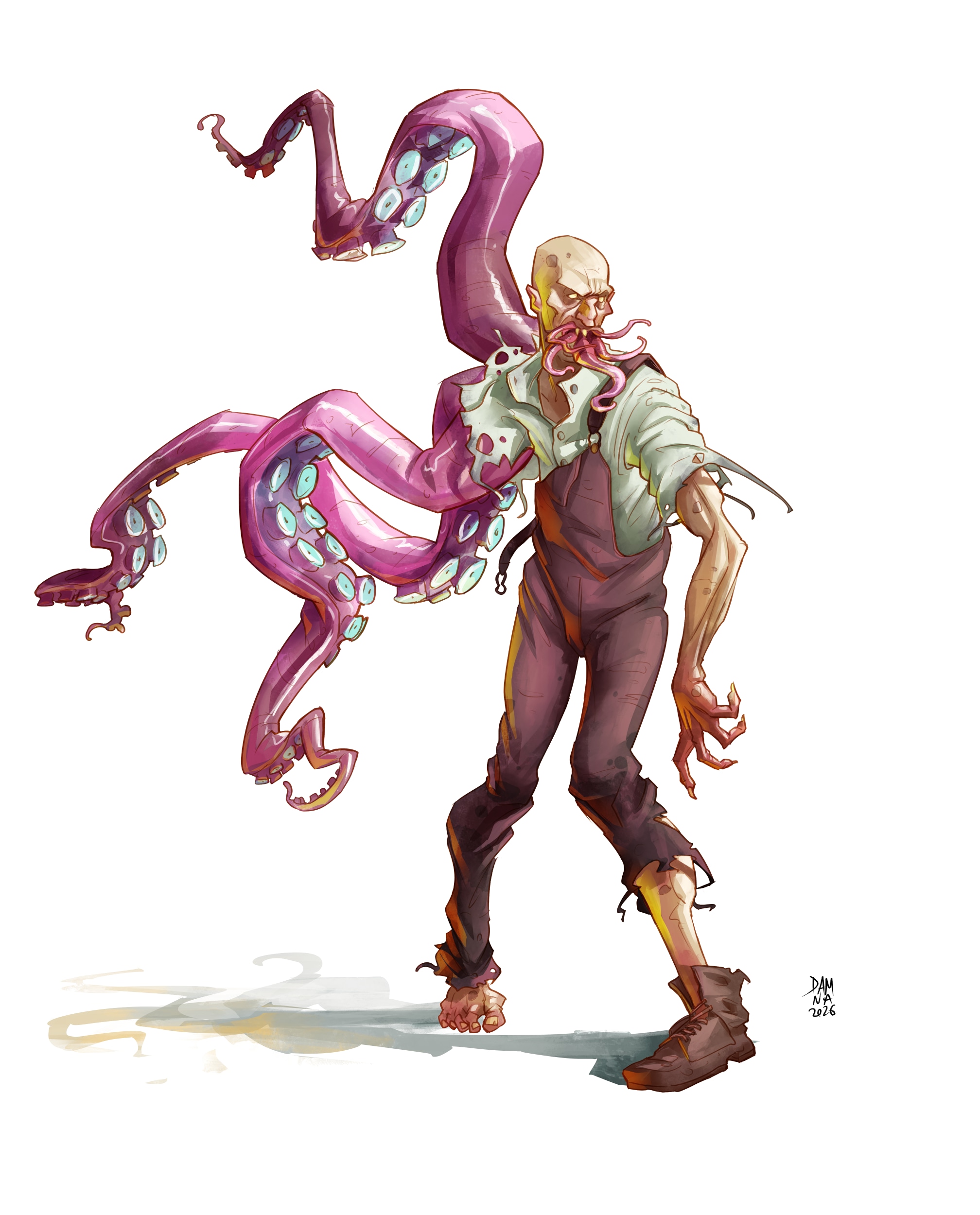 Zombie à tentacules par Dam Na
