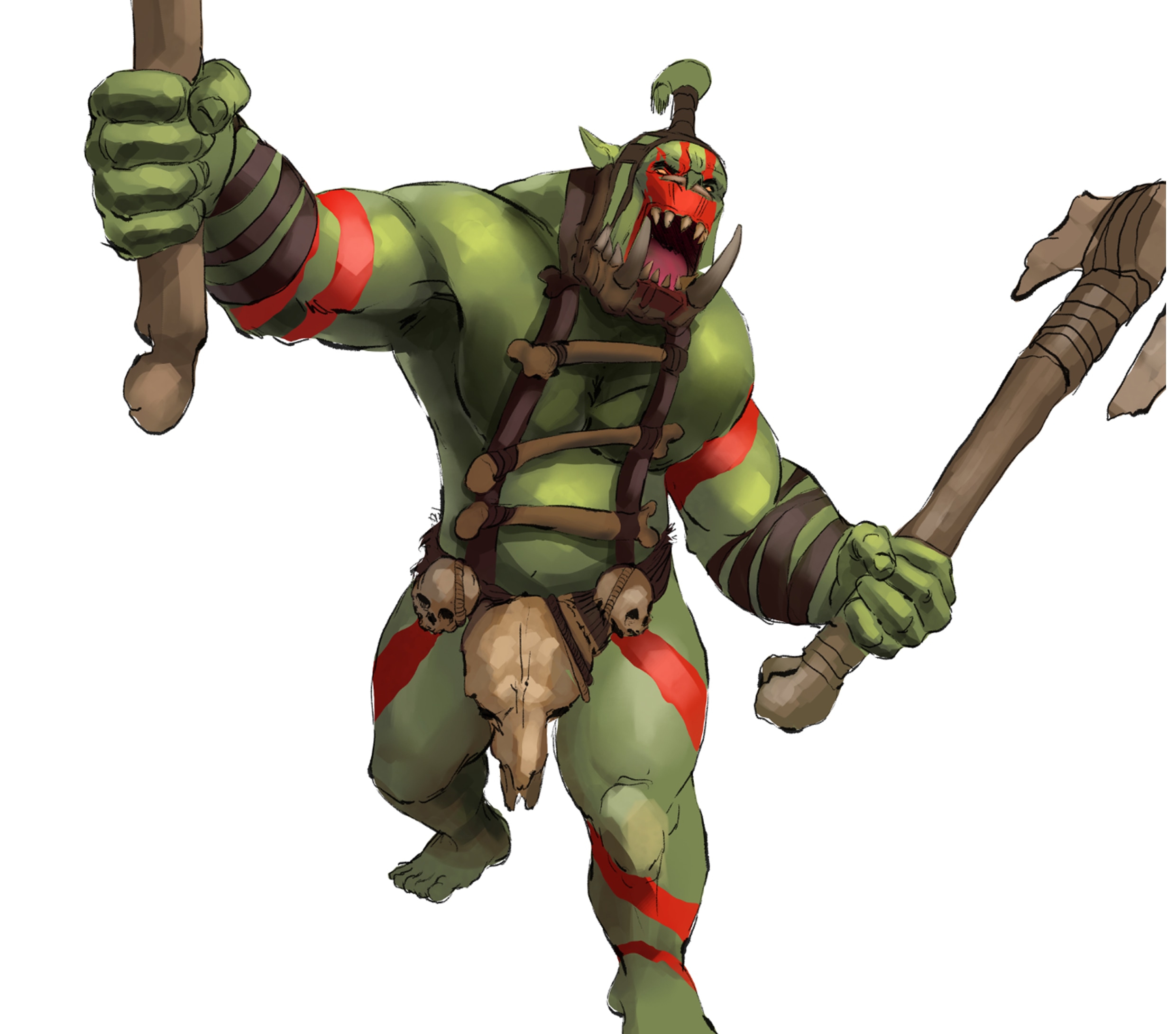 Sketch orcs par Moscardino