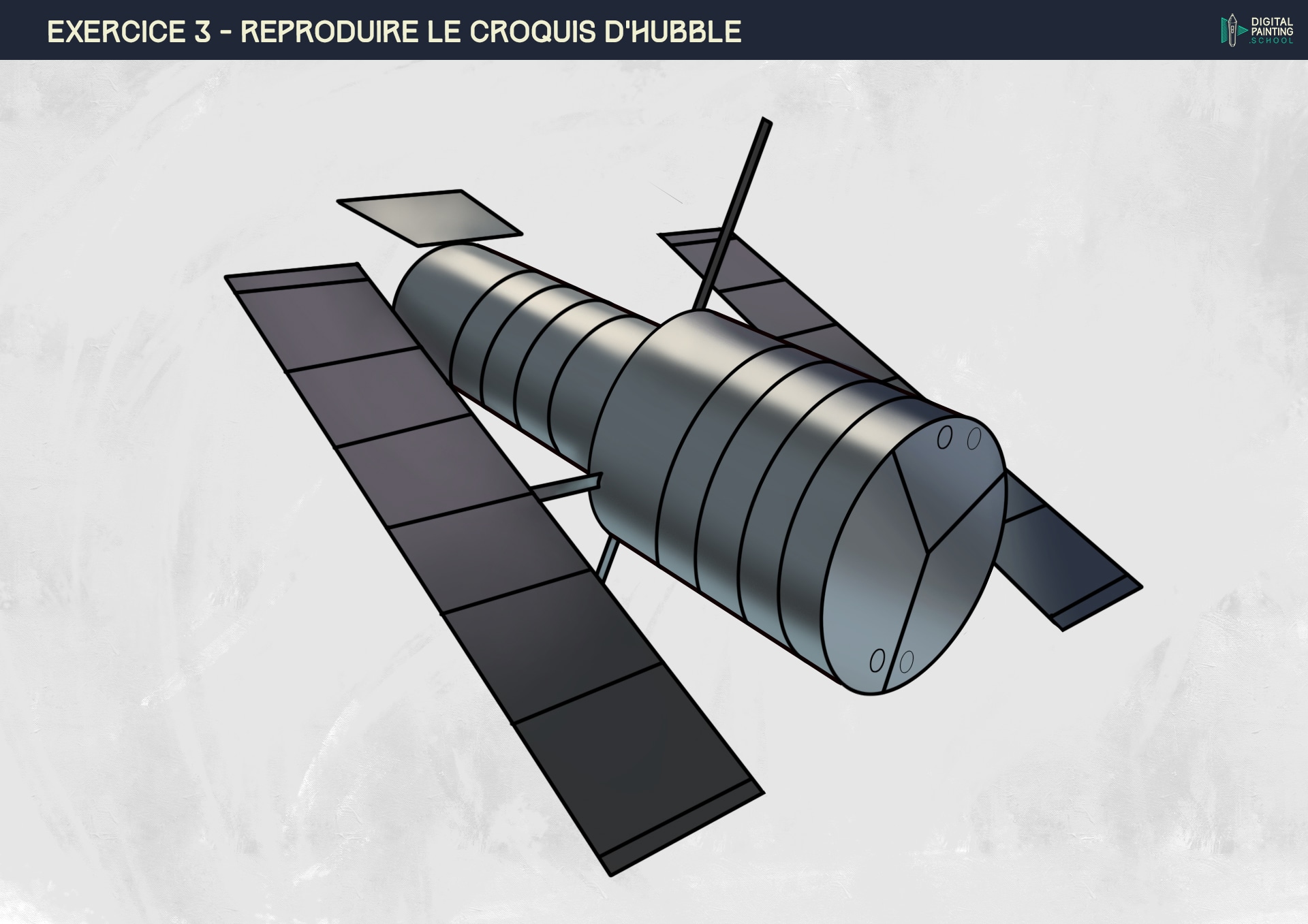 Croquis d'Hubble par Nueve
