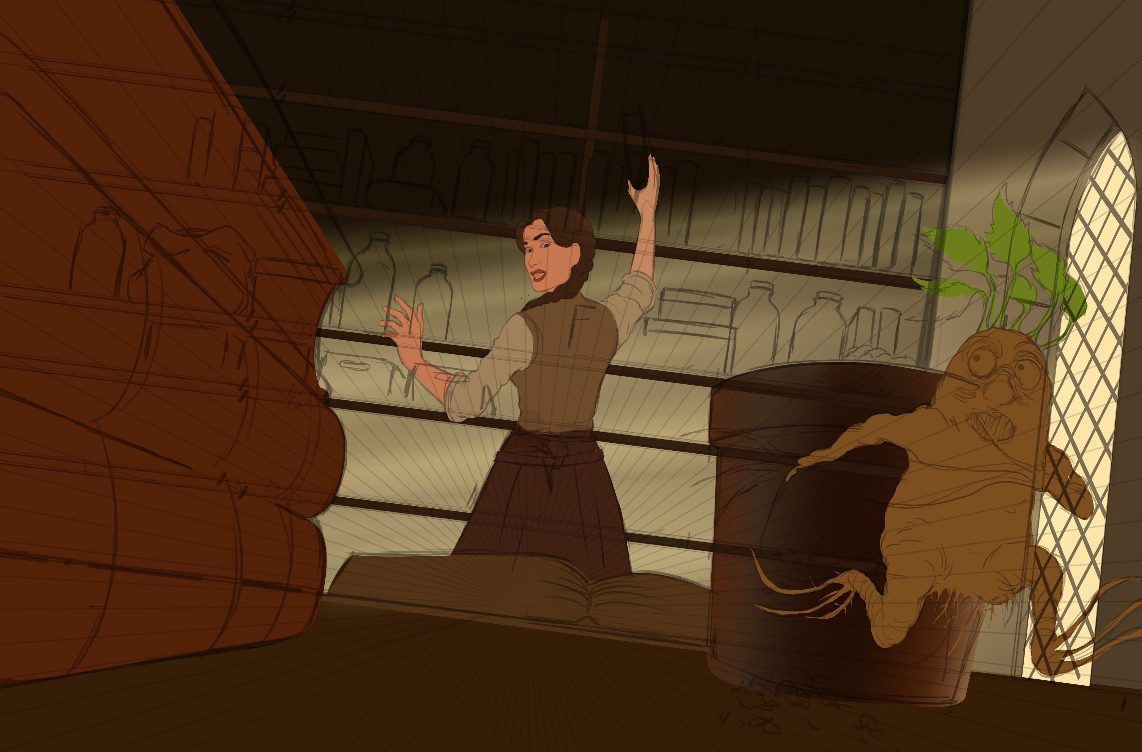Wip la fuite de la mandragore par Moscardino