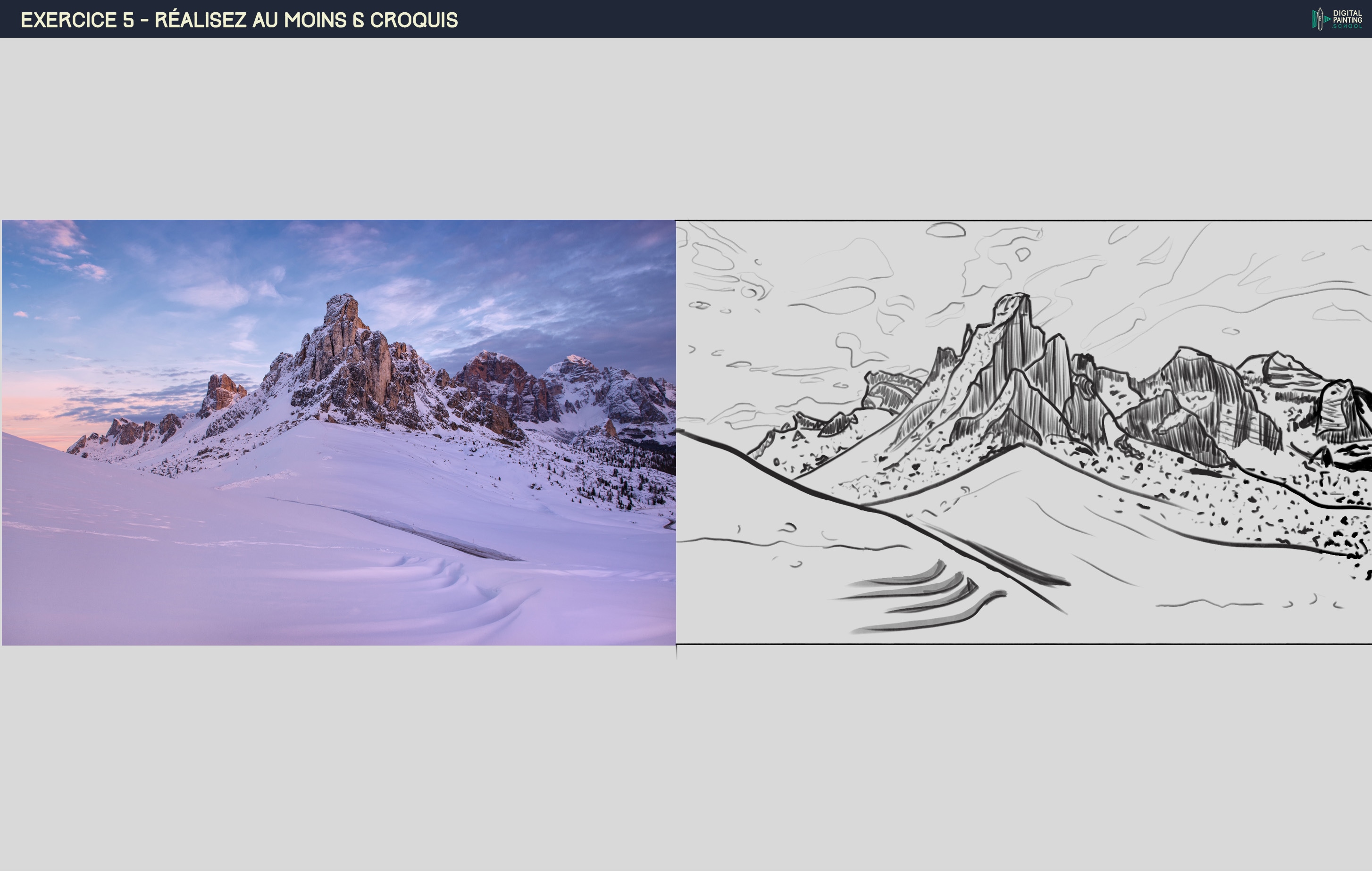 Croquis 4- Le paysage par F.u.r.i.e