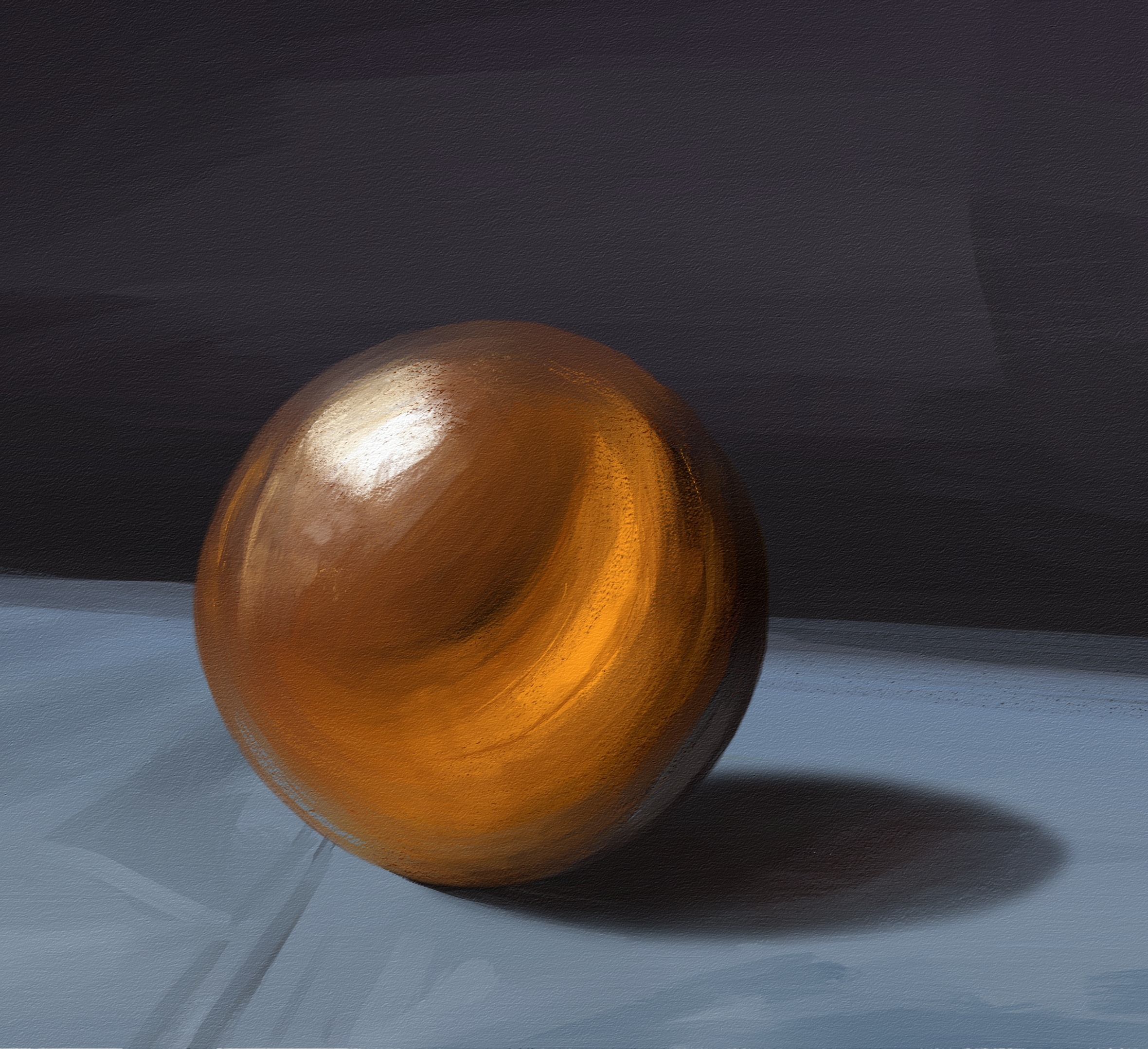 Exercice d'étude de texture dorée par Arka