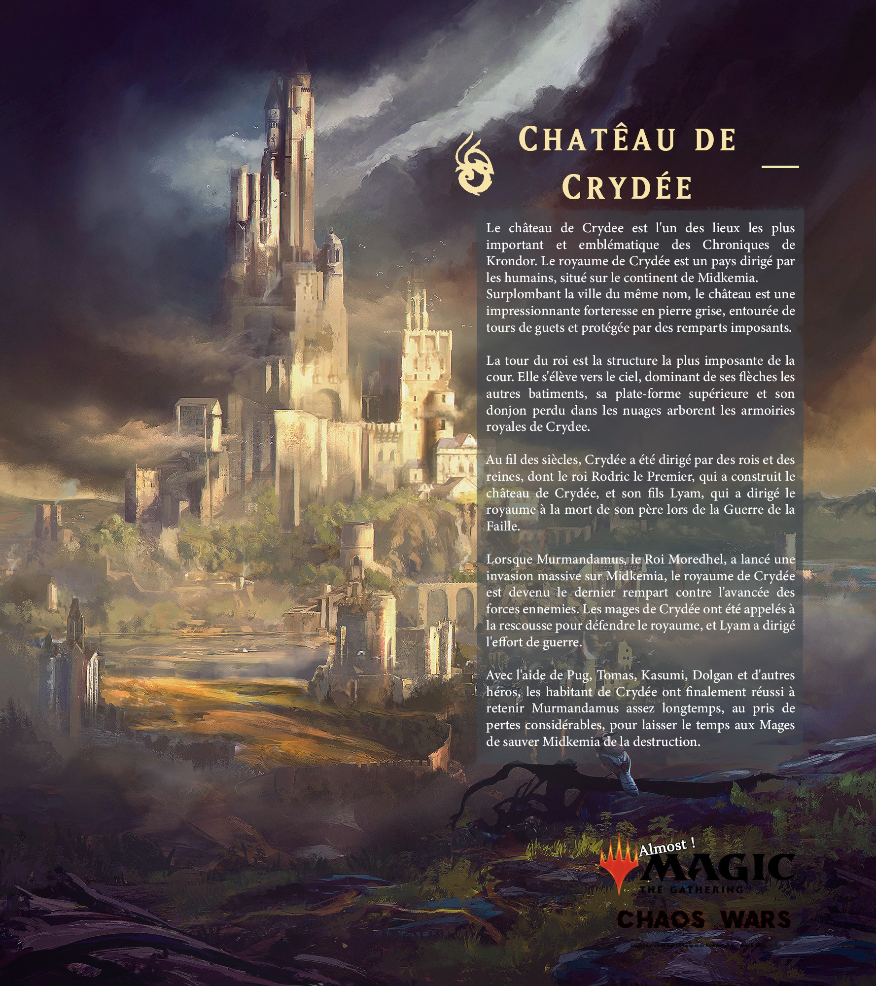 Château de Crydée - MtG Training - Les Guerres du Chaos par Drovek