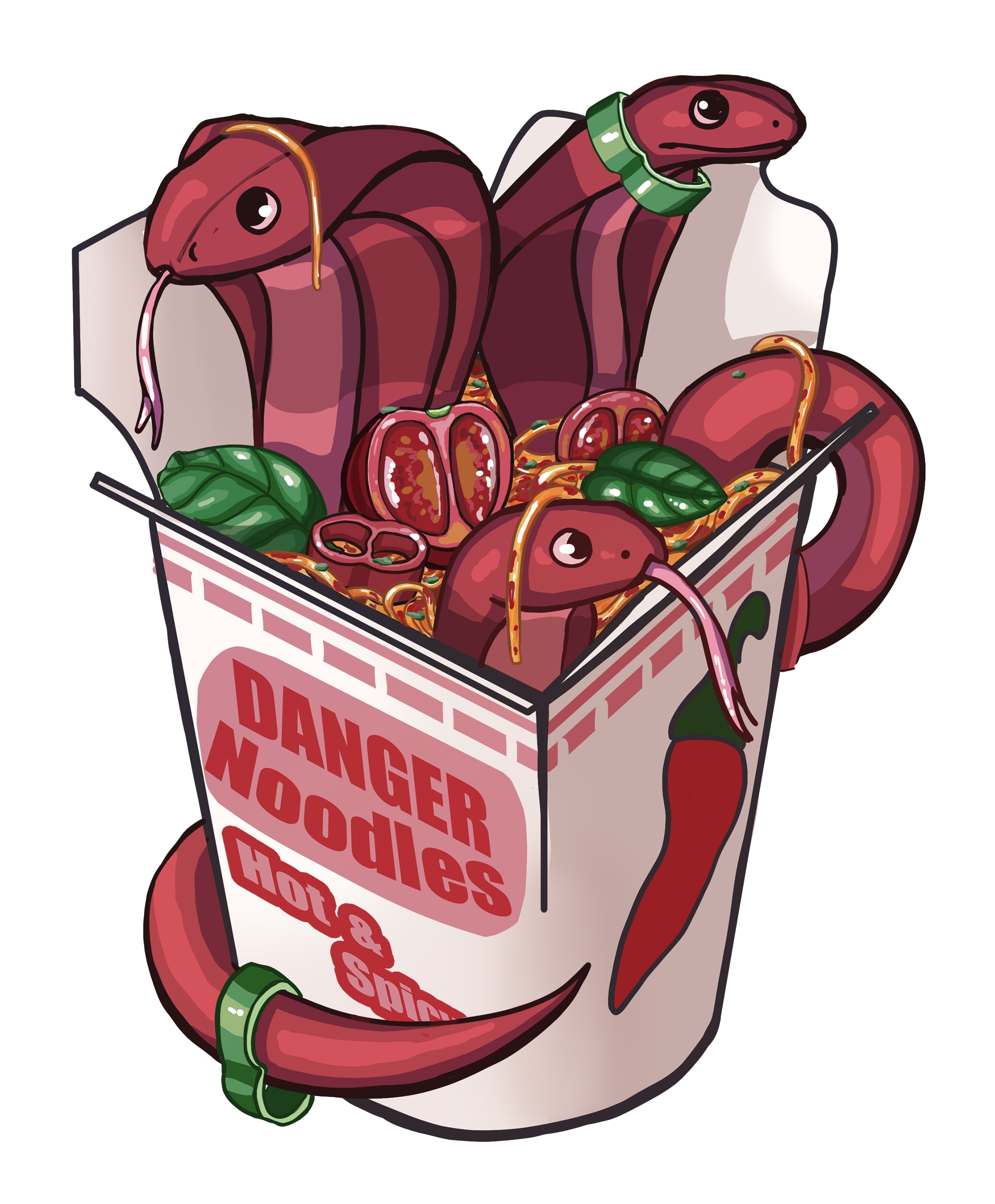 Pasta Box : Danger Noodles par Serpentiine