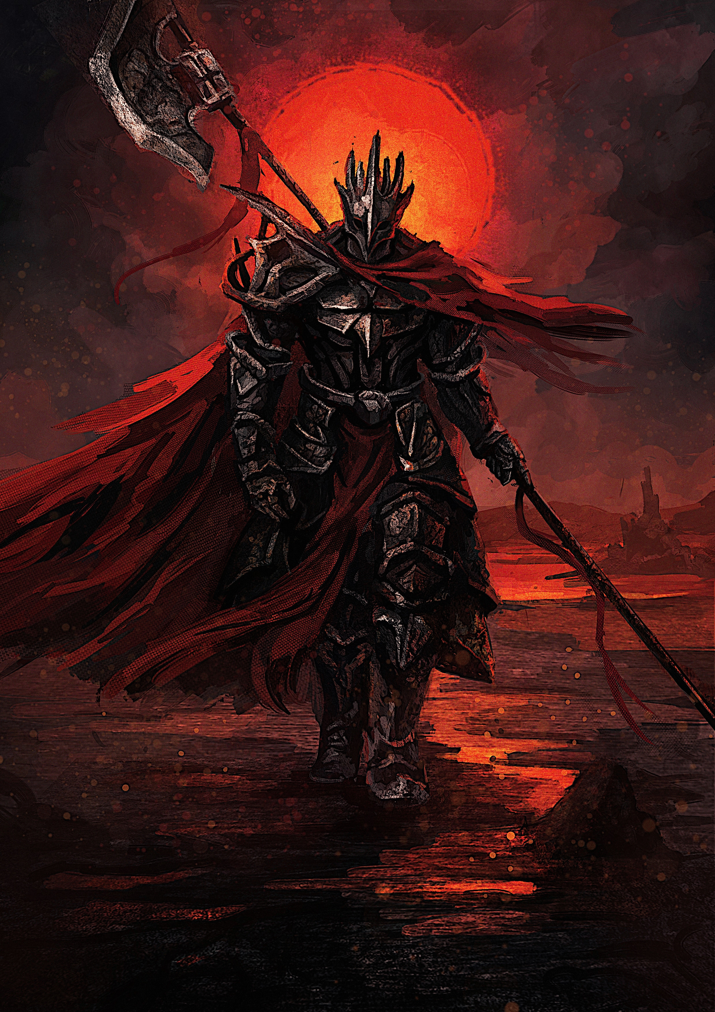 chevalier dark fantasy par Pilouface