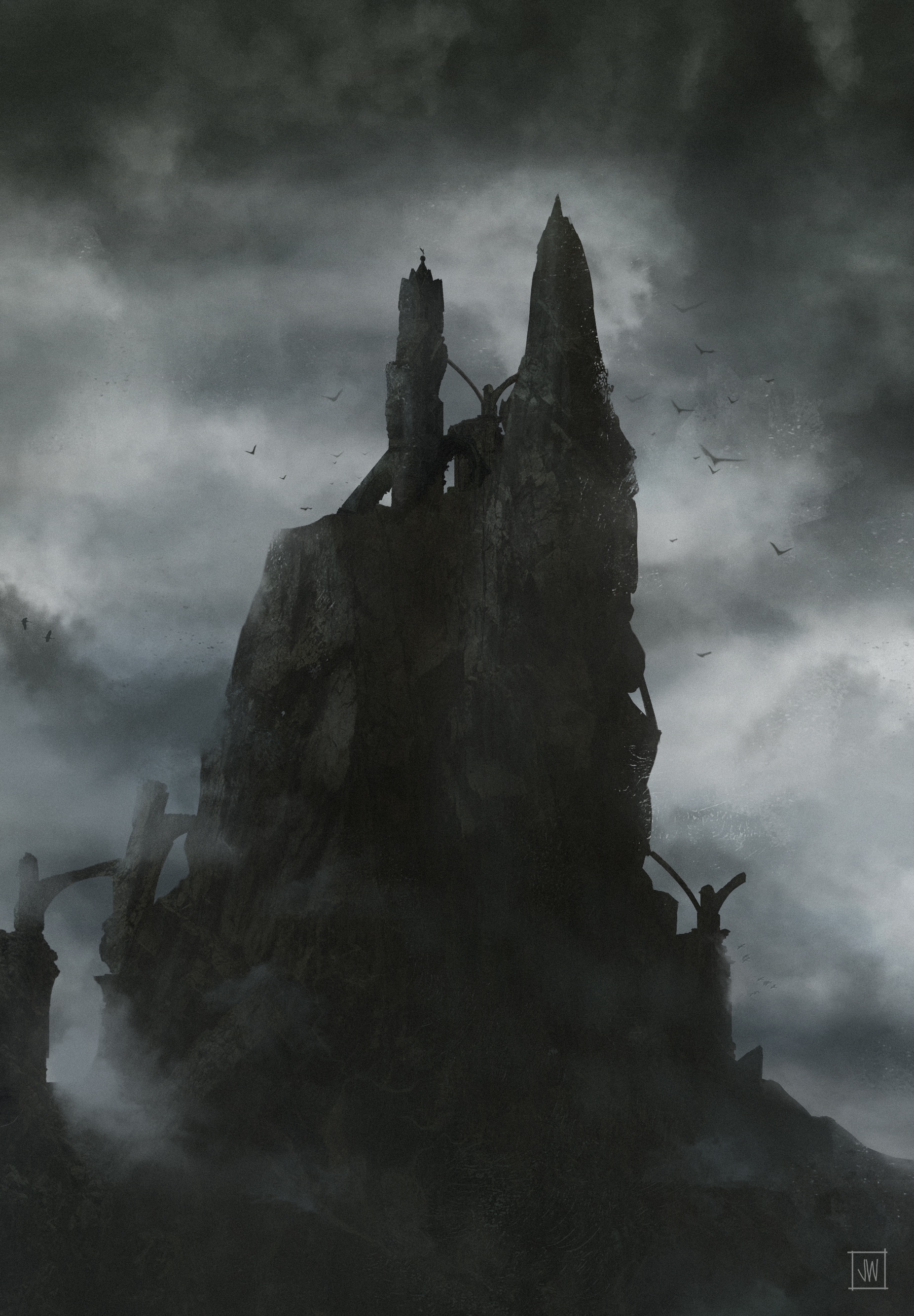 Dark mountain par Devi