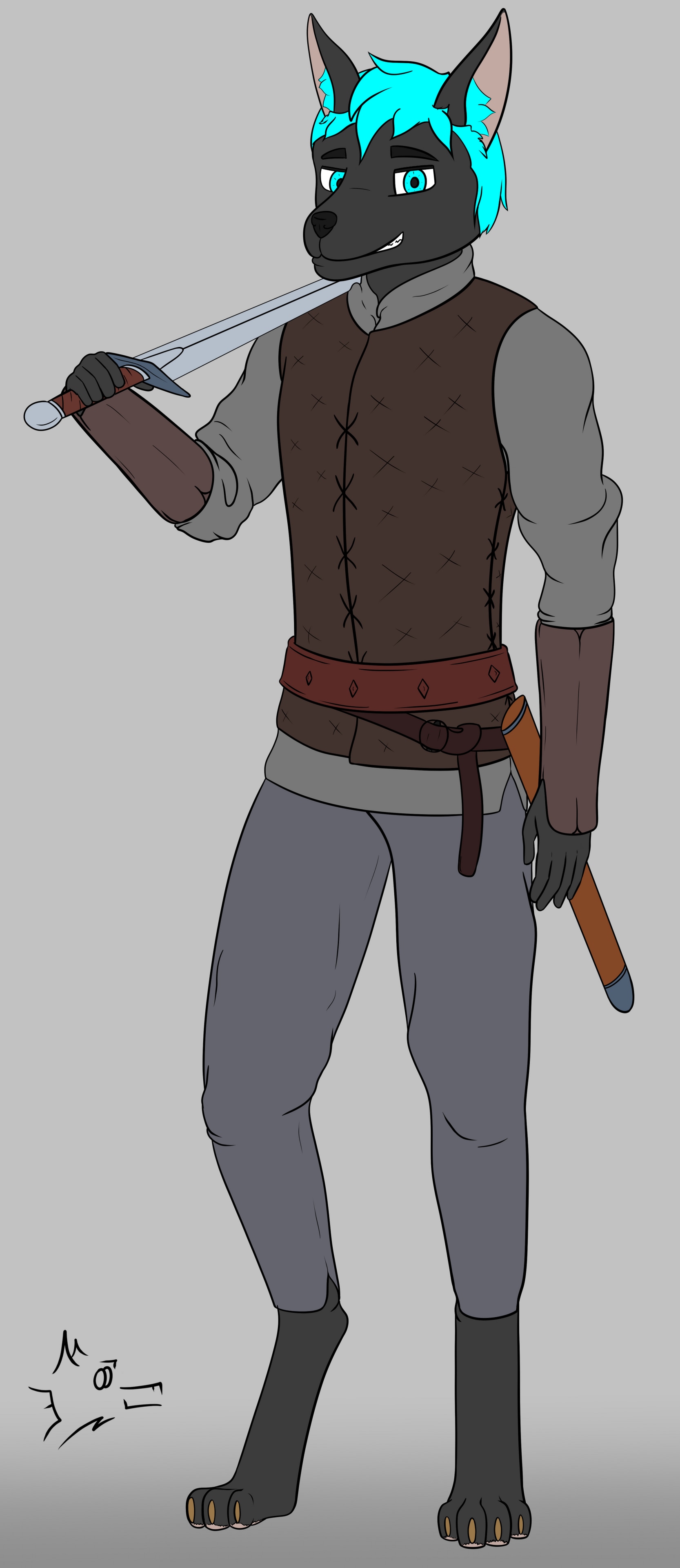 Loup Medieval par lonelywolfy