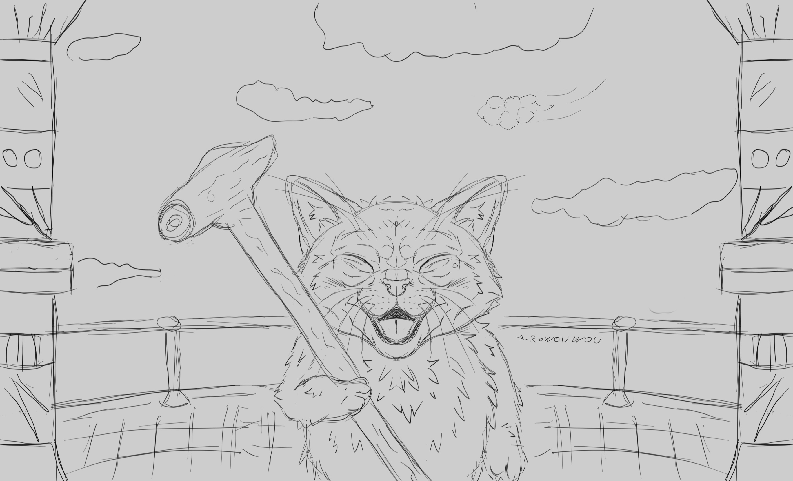 Karin Sanctuary & Kami's Palace Sketchart par Mr.Wouwou