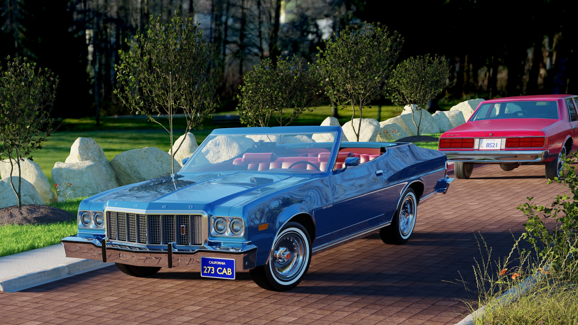 Modélisation 3D - Décor extérieur + voiture par zeb7316