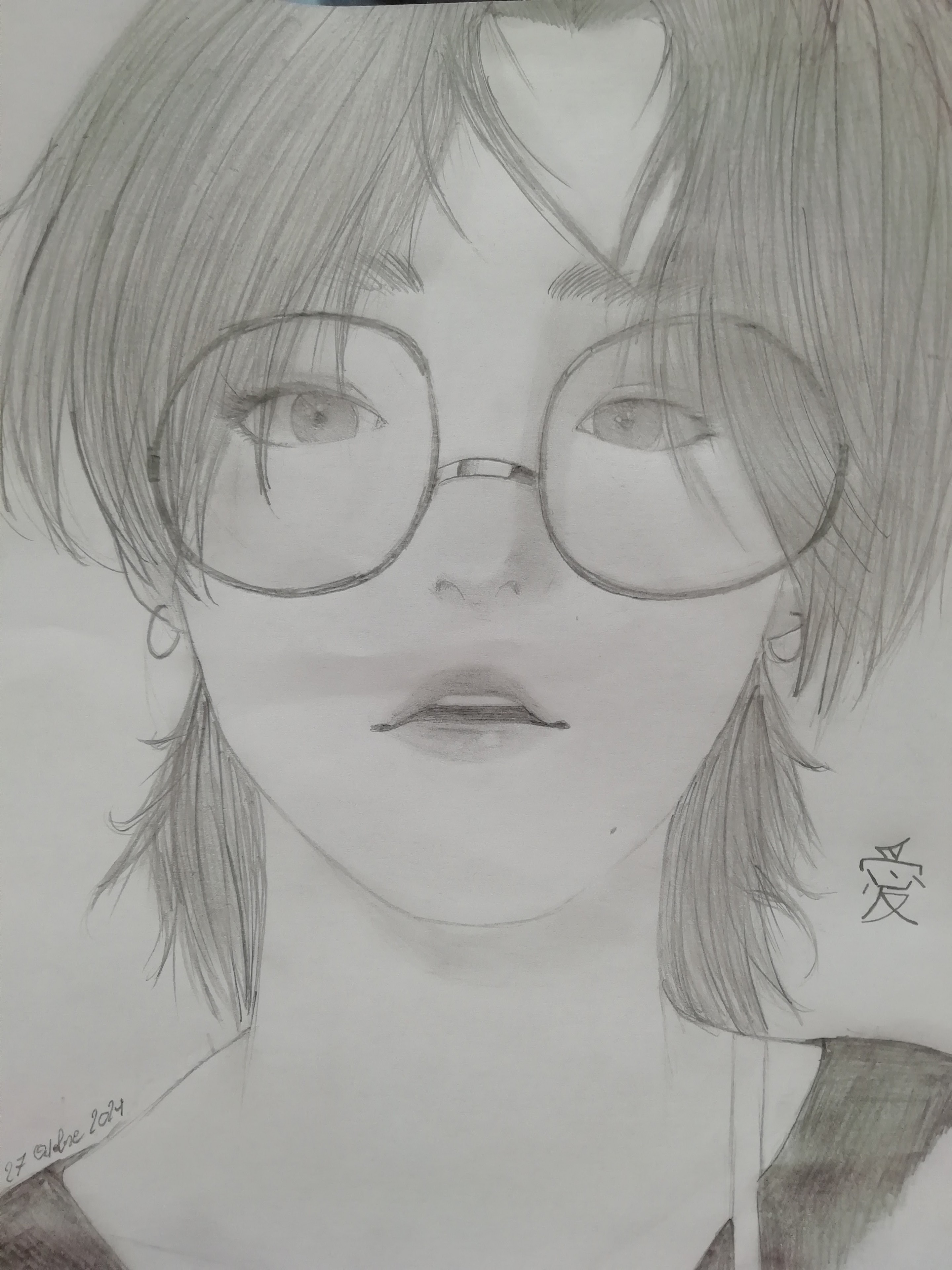 fille a lunettes par Emelyne
