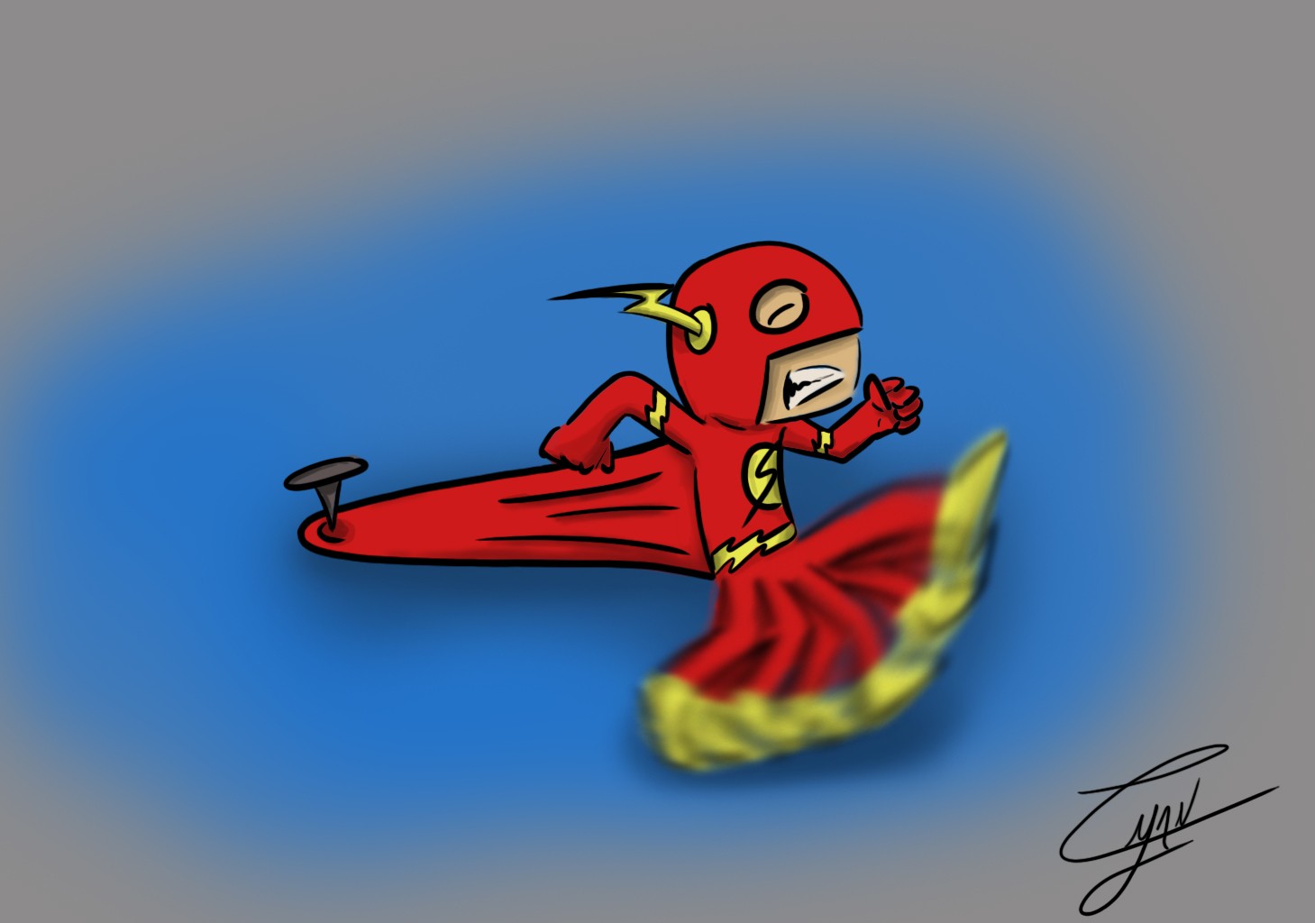 Dessin Flash stoped par Wheezy