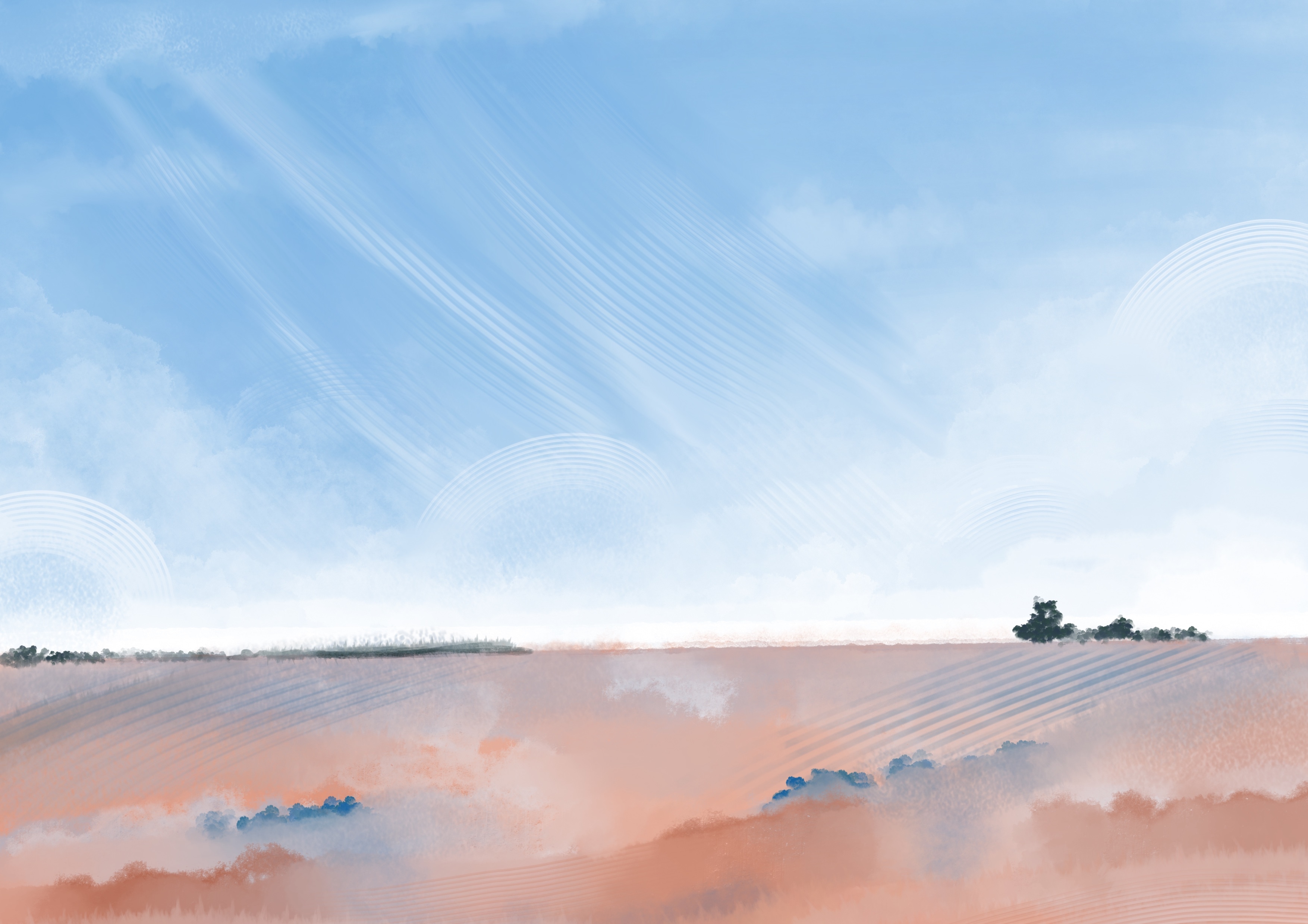 Paysage de printemps par Angélique