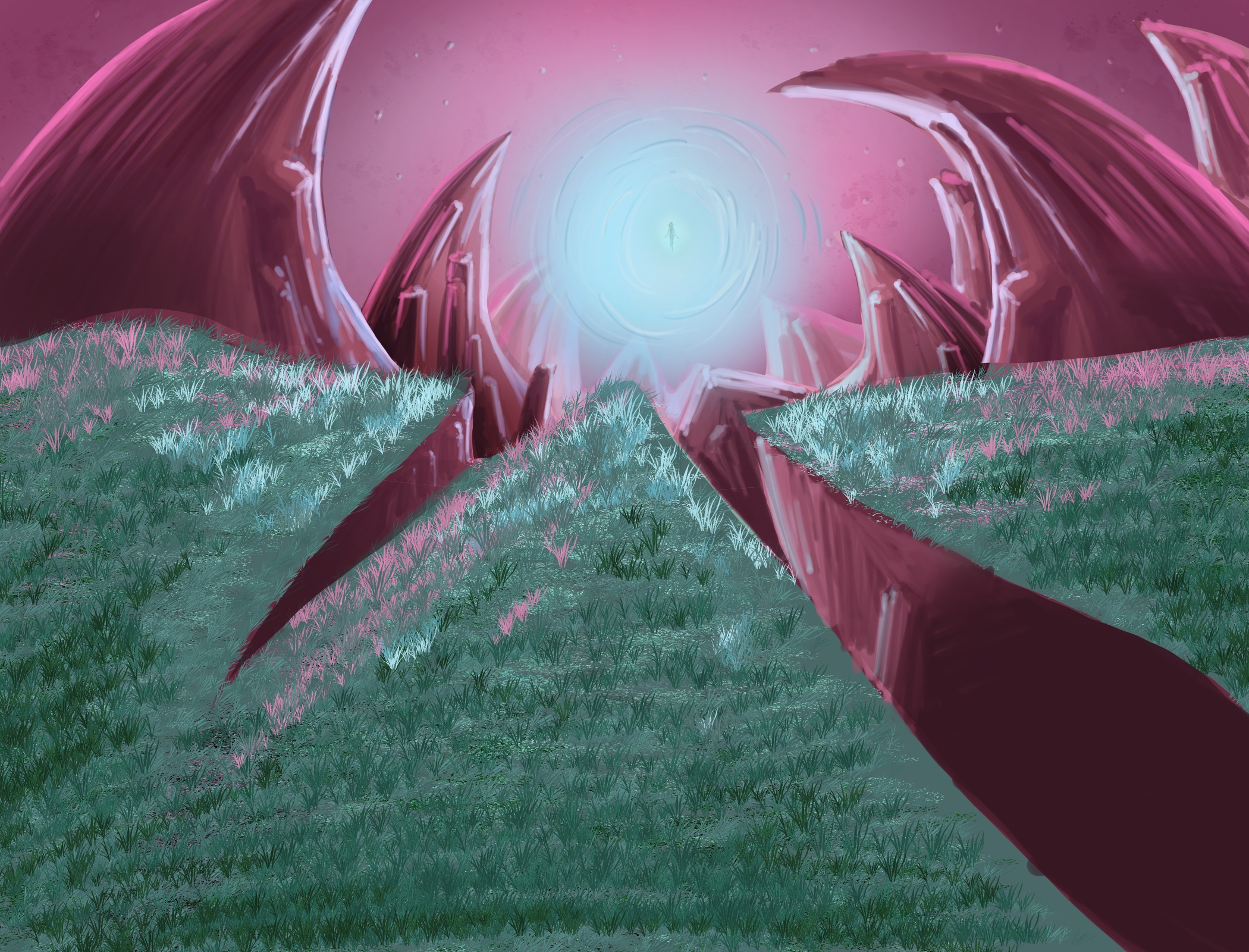 paysage avec une fée par lucifer