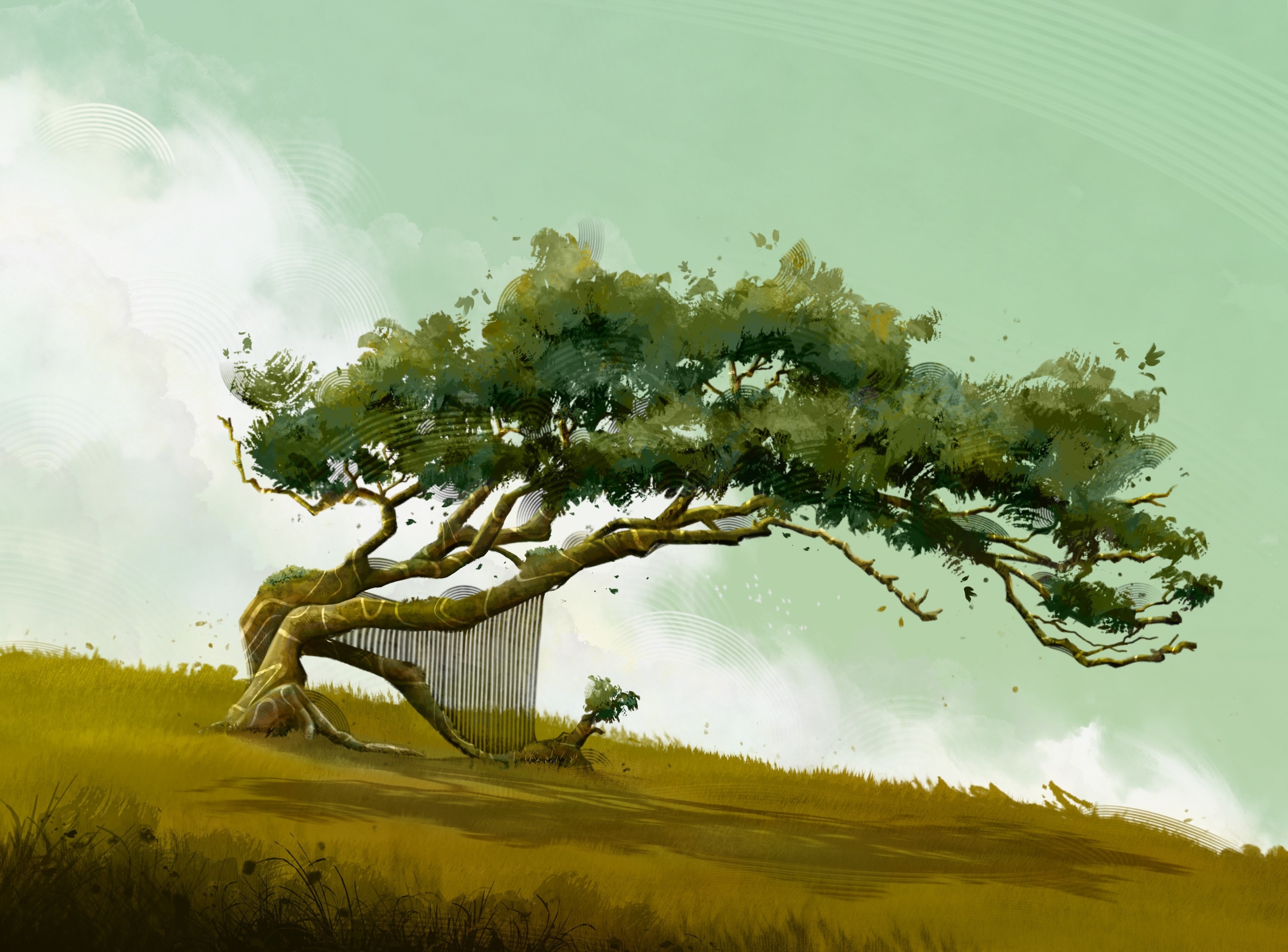 Exercice : Concept art d'arbre par Angélique
