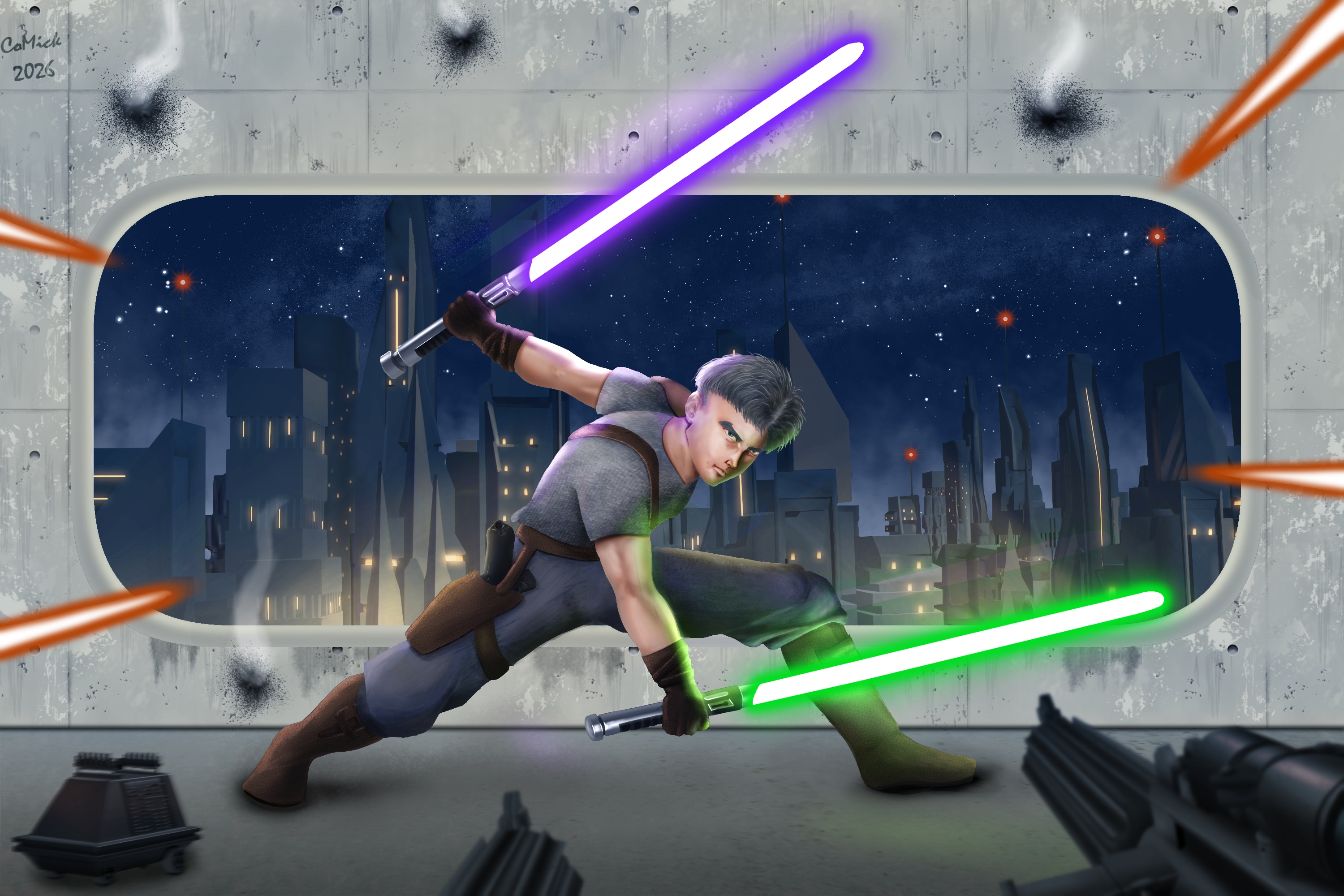 Perso inventé dans l'univers starwars par comick