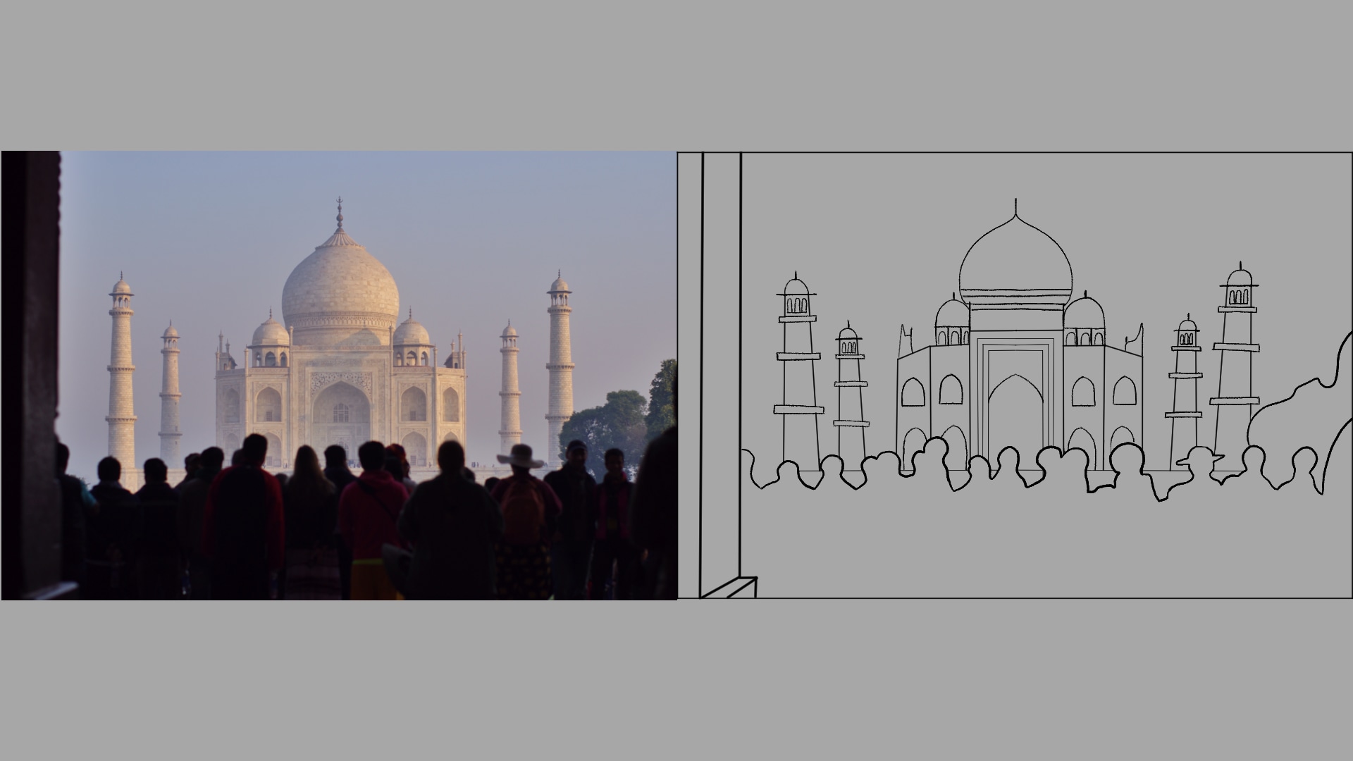 Exercice Croquis Taj Mahal par ravayra