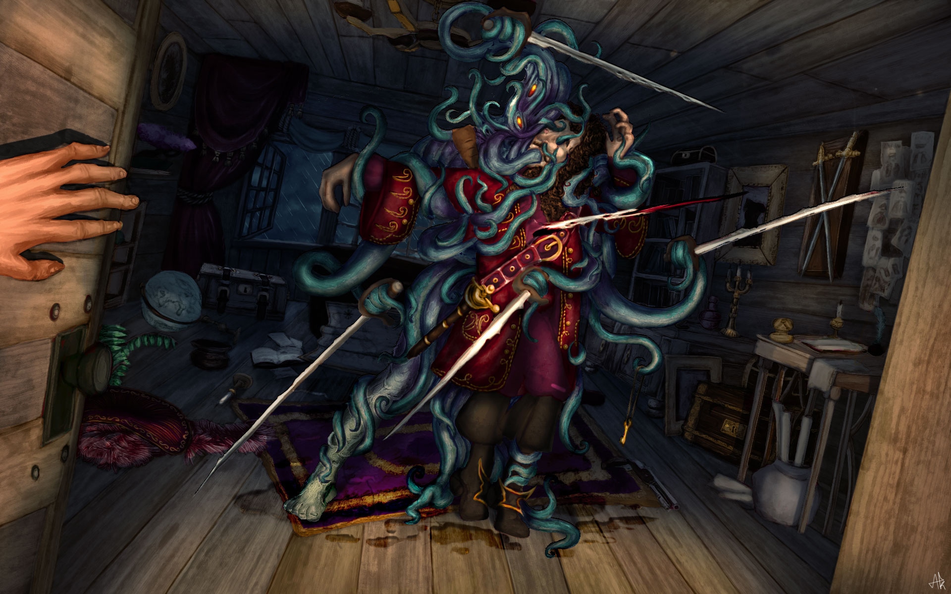 [BOSS & CRÉATURES] Le Sac de Tentacules - Challenge 20 Sails of Black Bones par ApostroKe