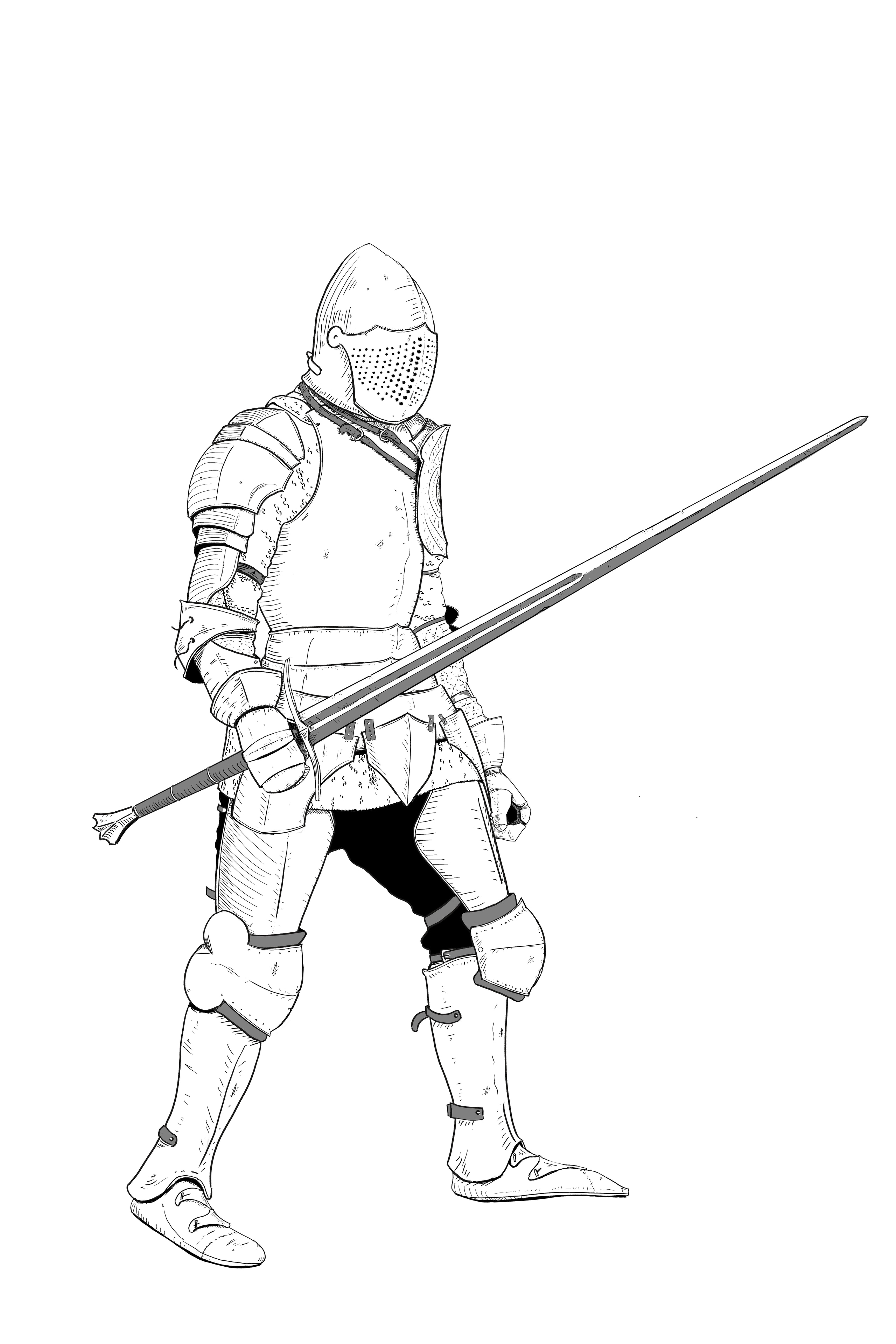 Chevalier en armure par vivian