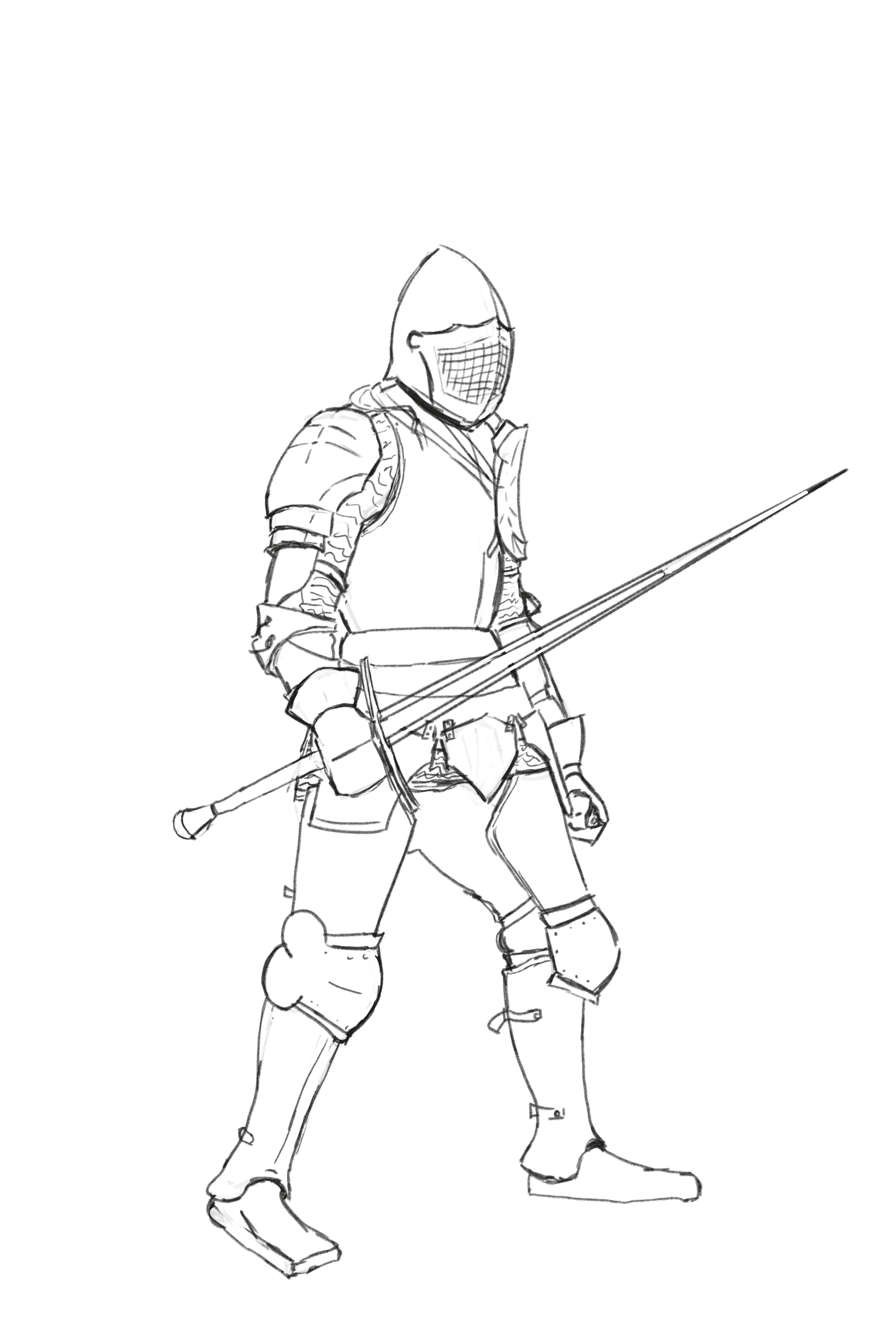Chevalier en armure par vivian