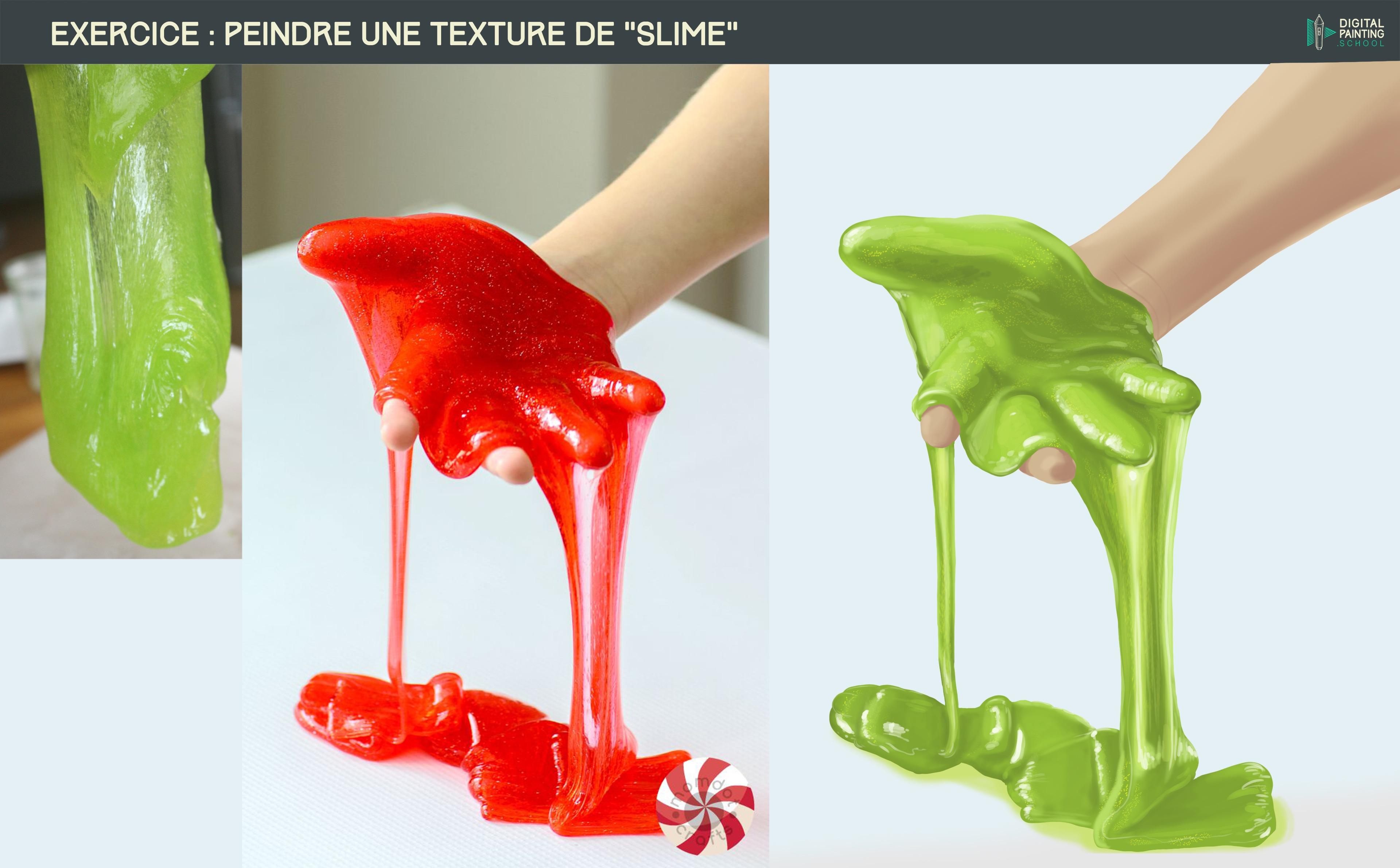 exercice matière métal, latex par LAM