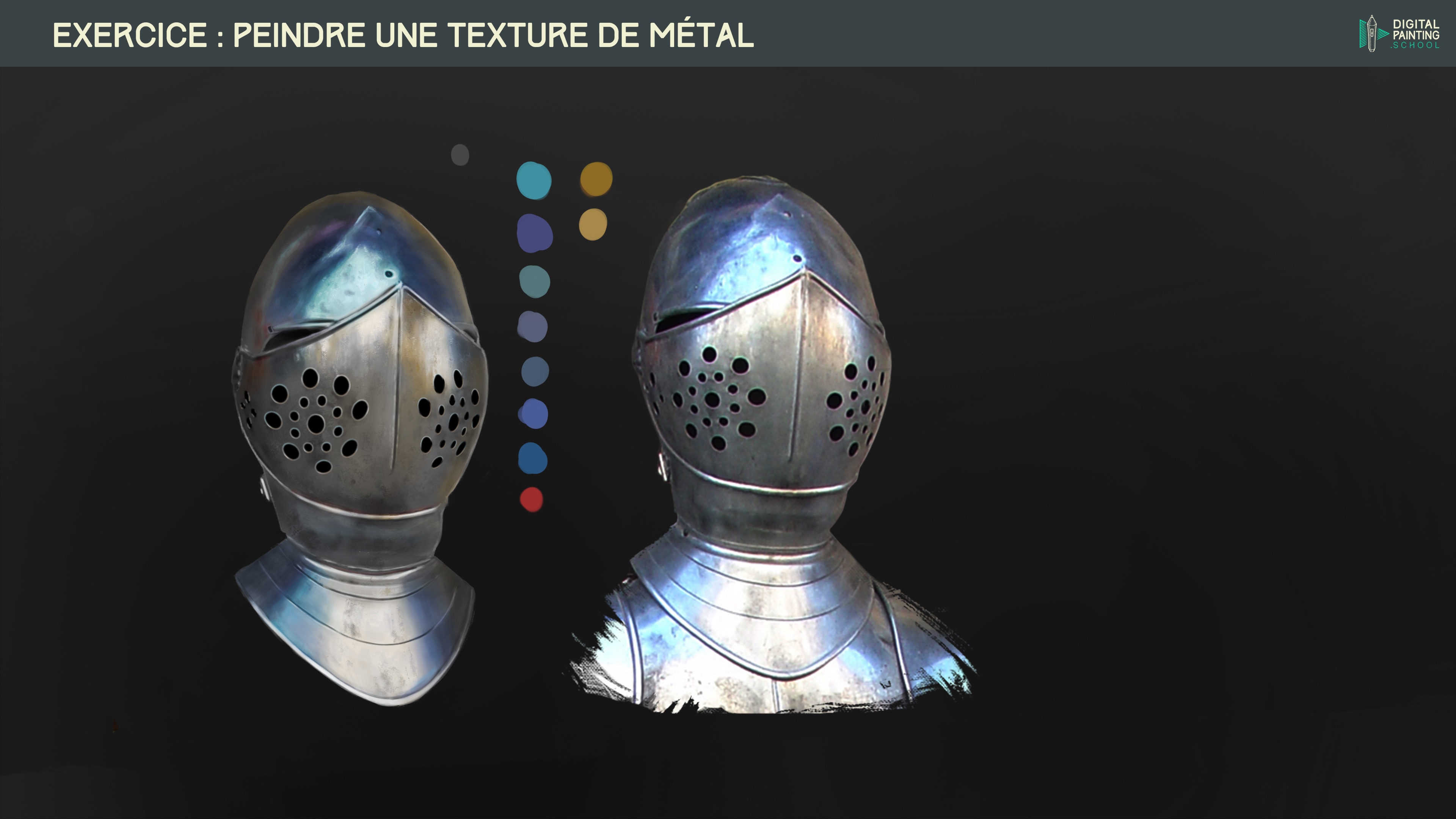 Etude des matières métal or et argent par Paméthyste