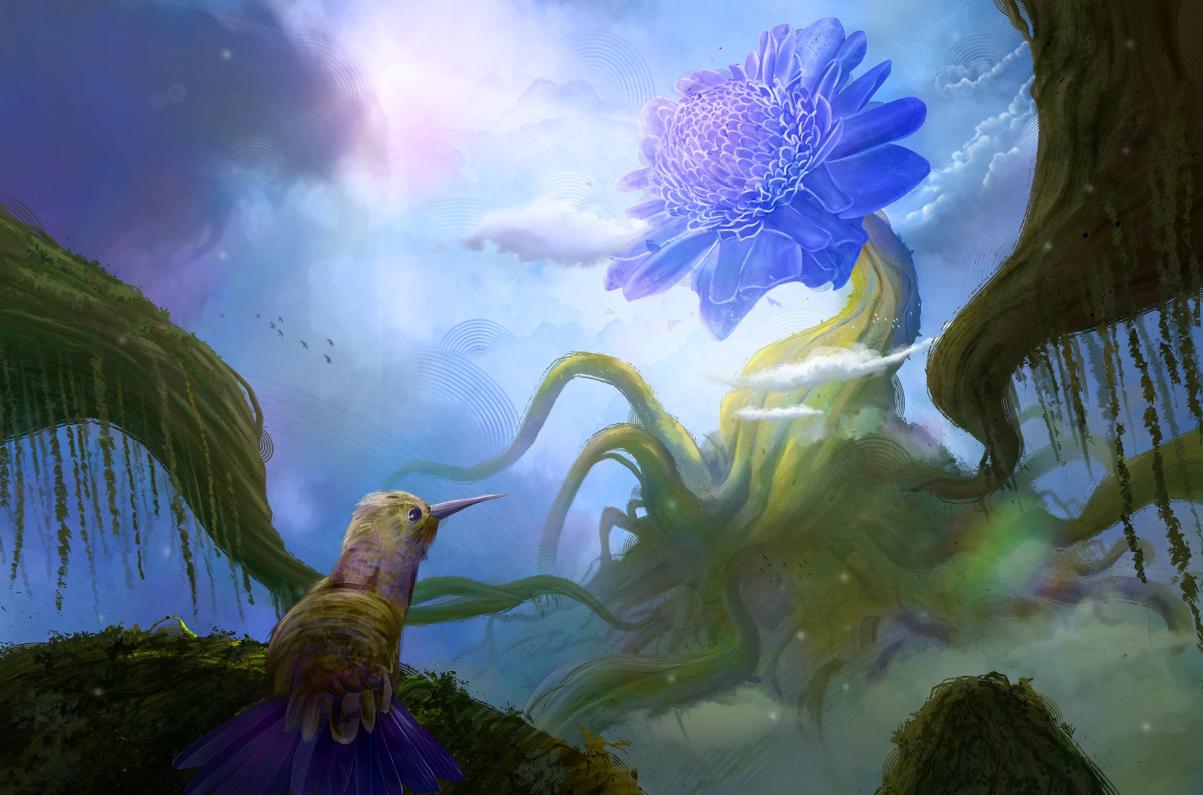 Exercice : Environnement de fantasy (variante) par Angélique