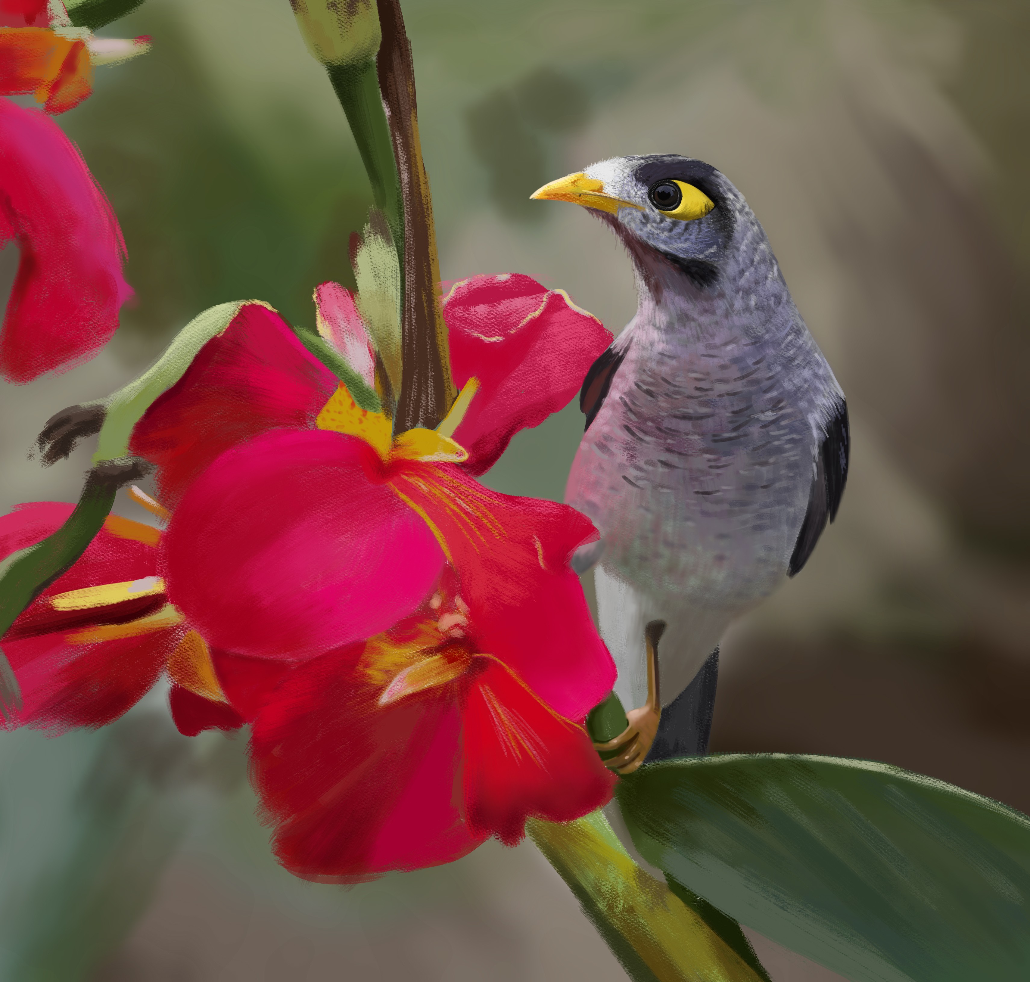 Chap 5 Ex 4 : L'oiseau et les fleurs par Grelotine