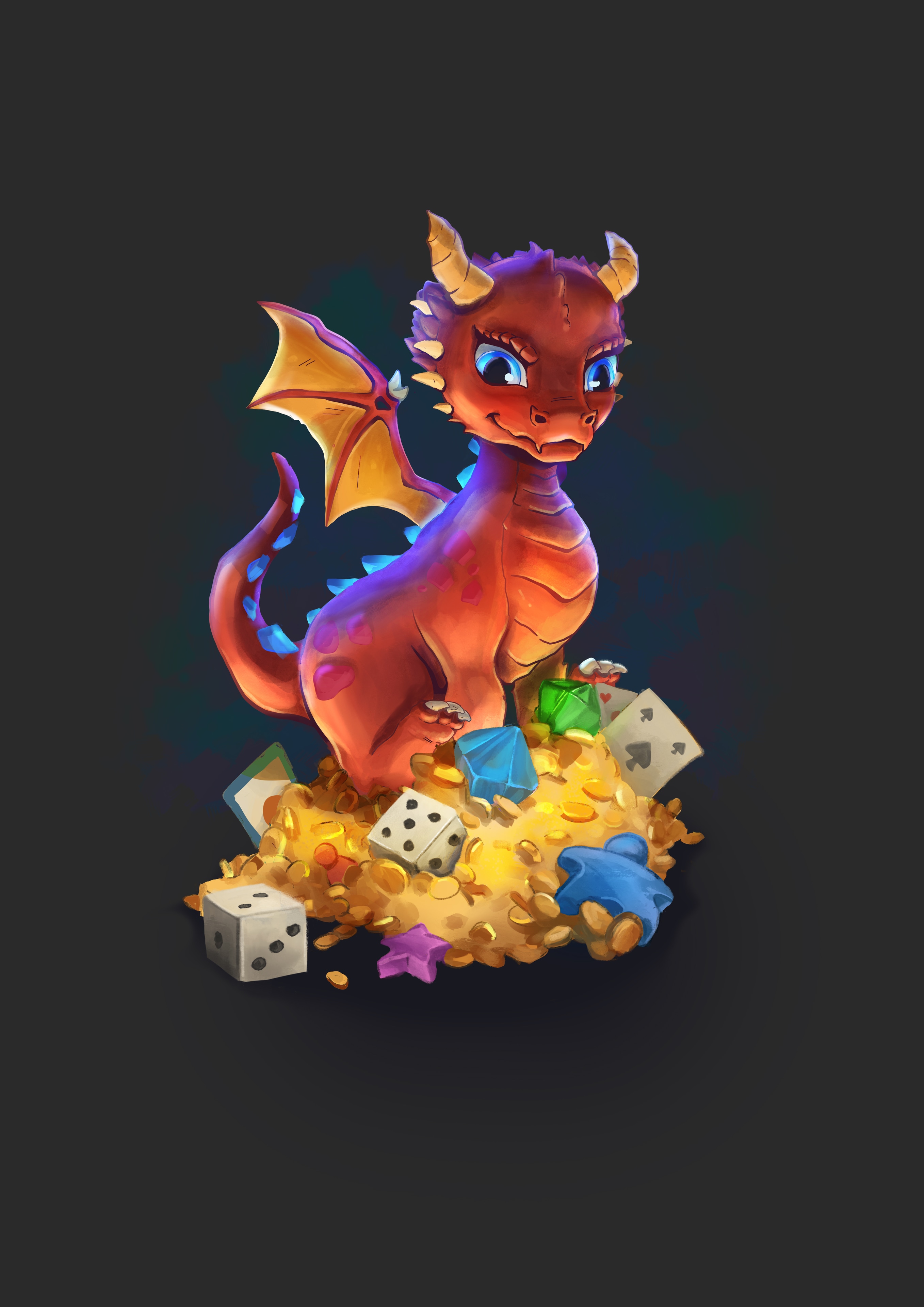 Dragonnet joueur par Bibulle