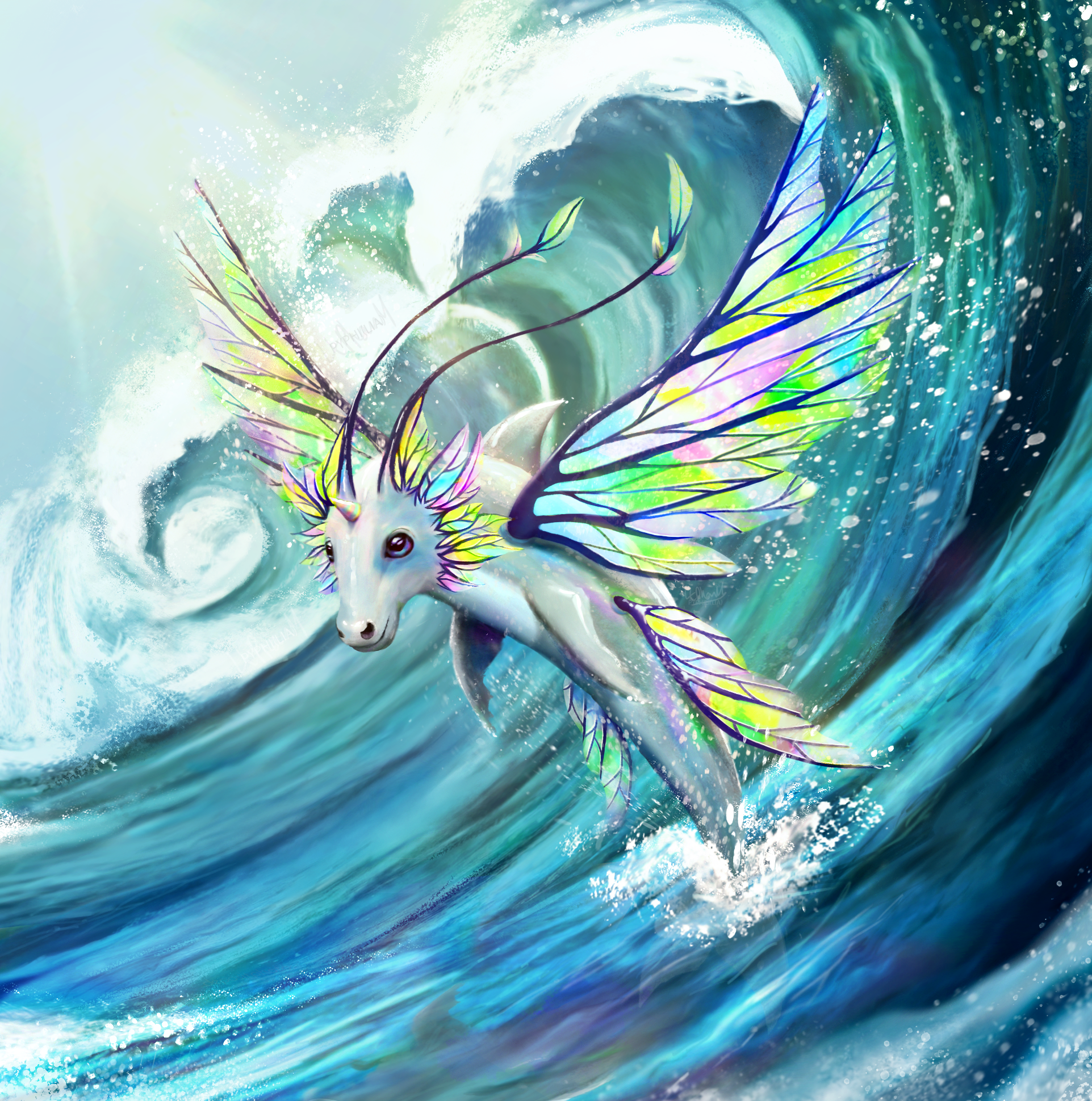 Challenge 14: Dragon d'eau par pyphilia