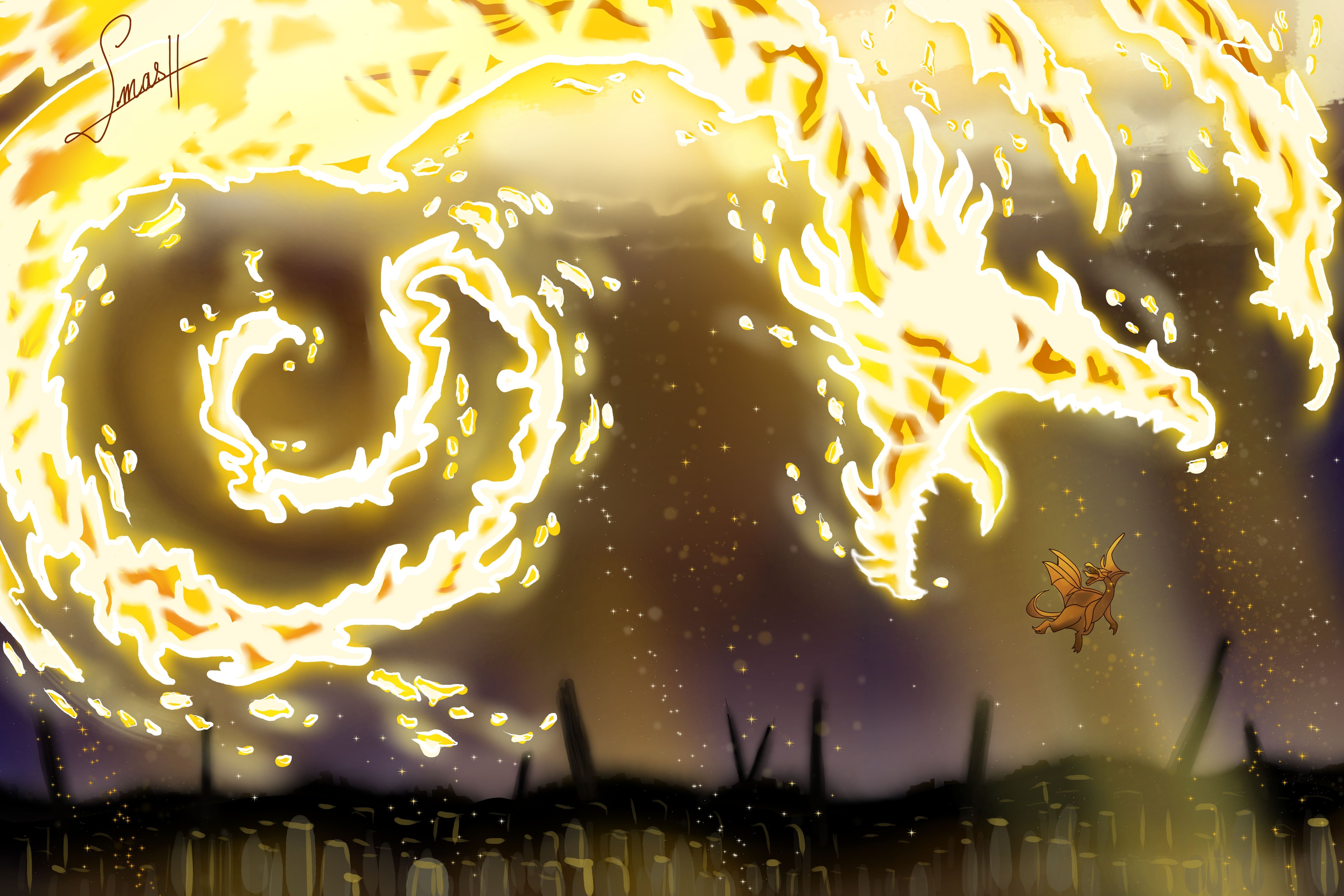 Kieffrey vs dragon par smash_no_jutsu