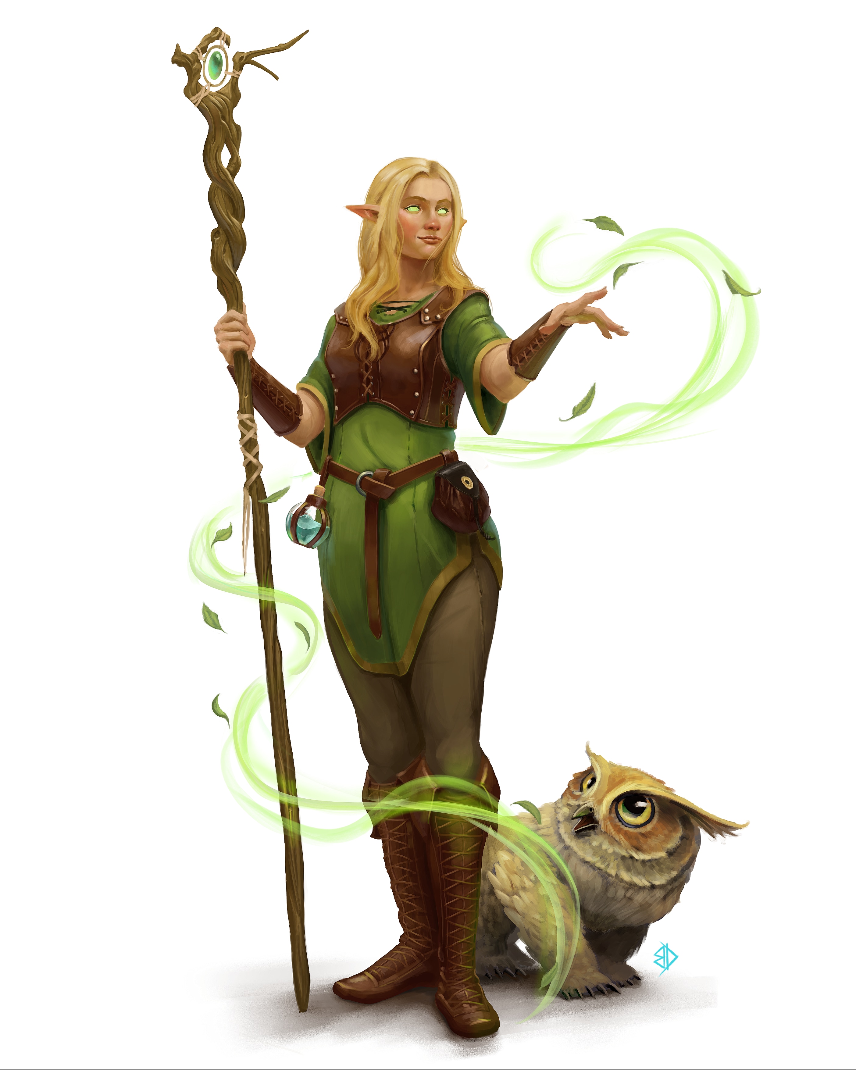Druid and her owlbear par DavB