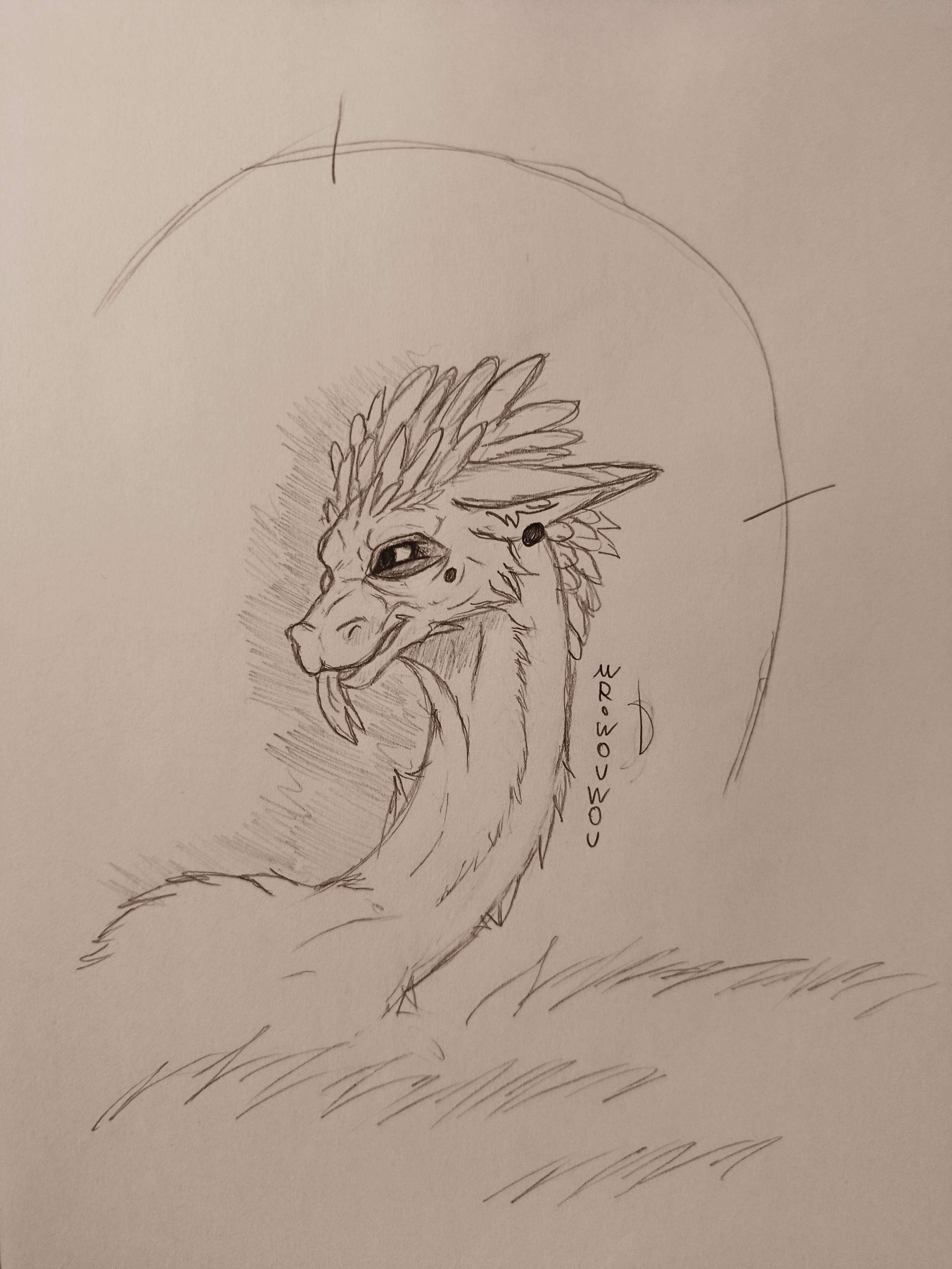 Eastern Dragon Sketchart par Mr.Wouwou