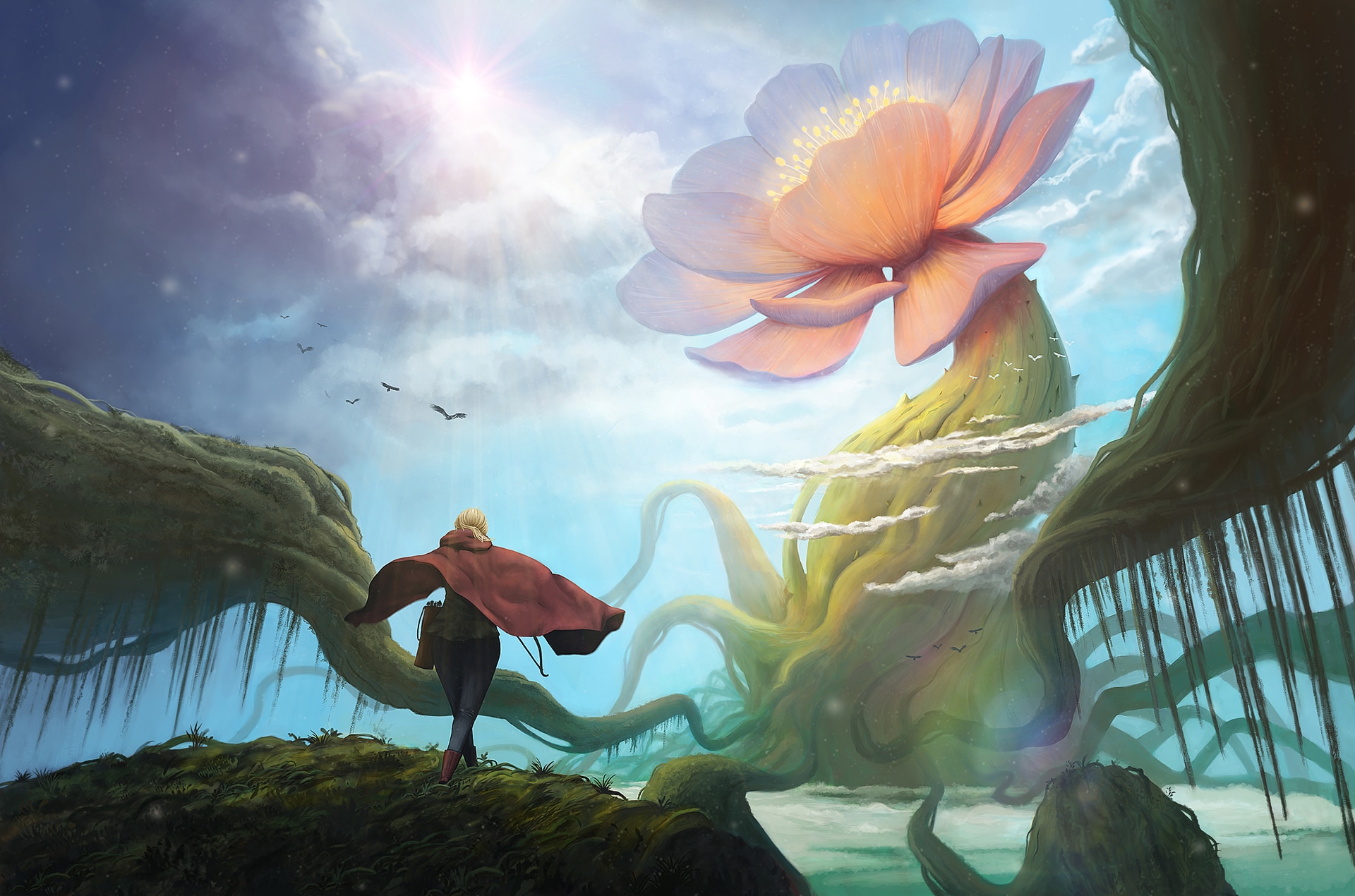 Paysage fantasy par Kyrra