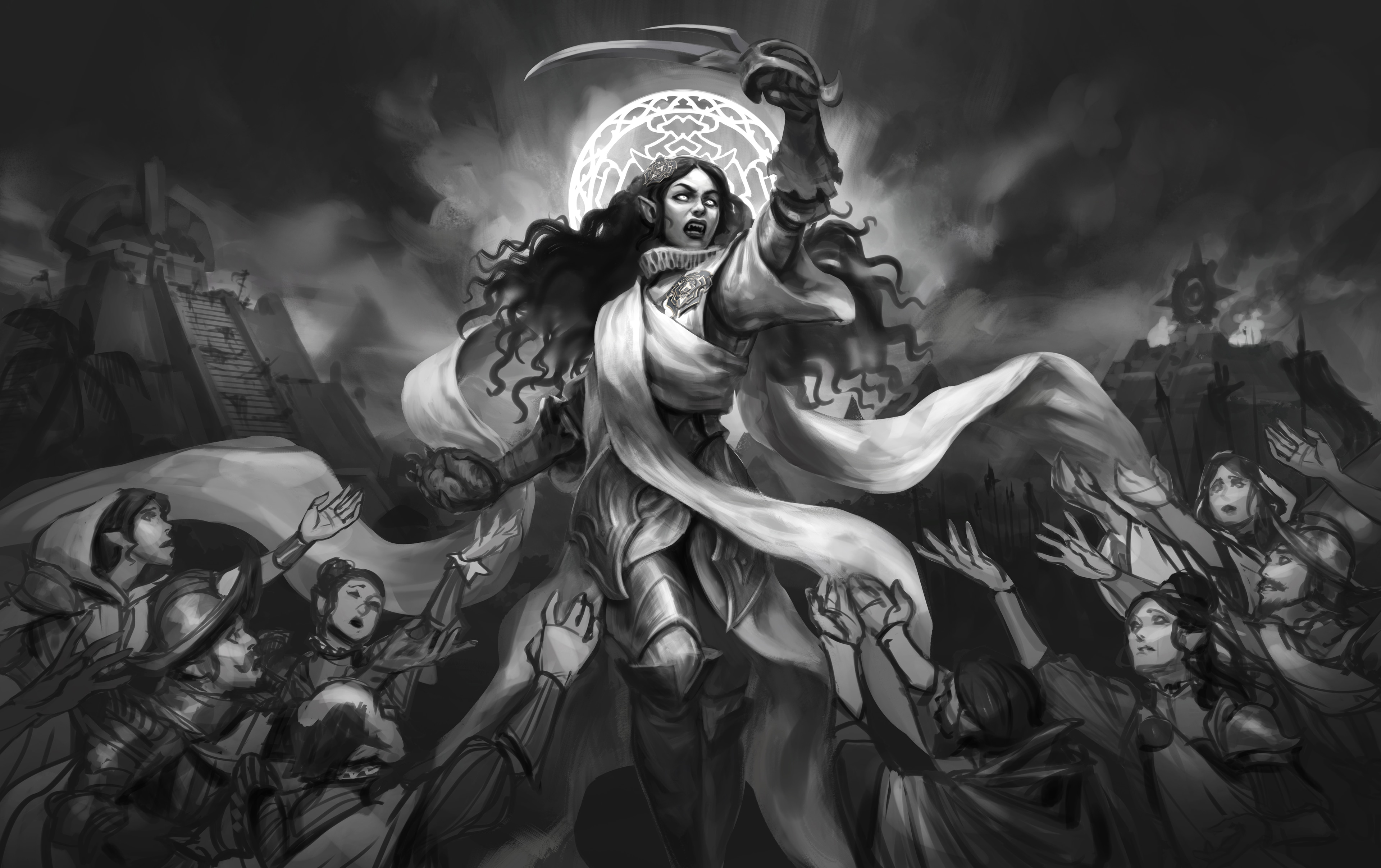 Elenda, the Dusk Rose - MTG fan art par dentifreaks