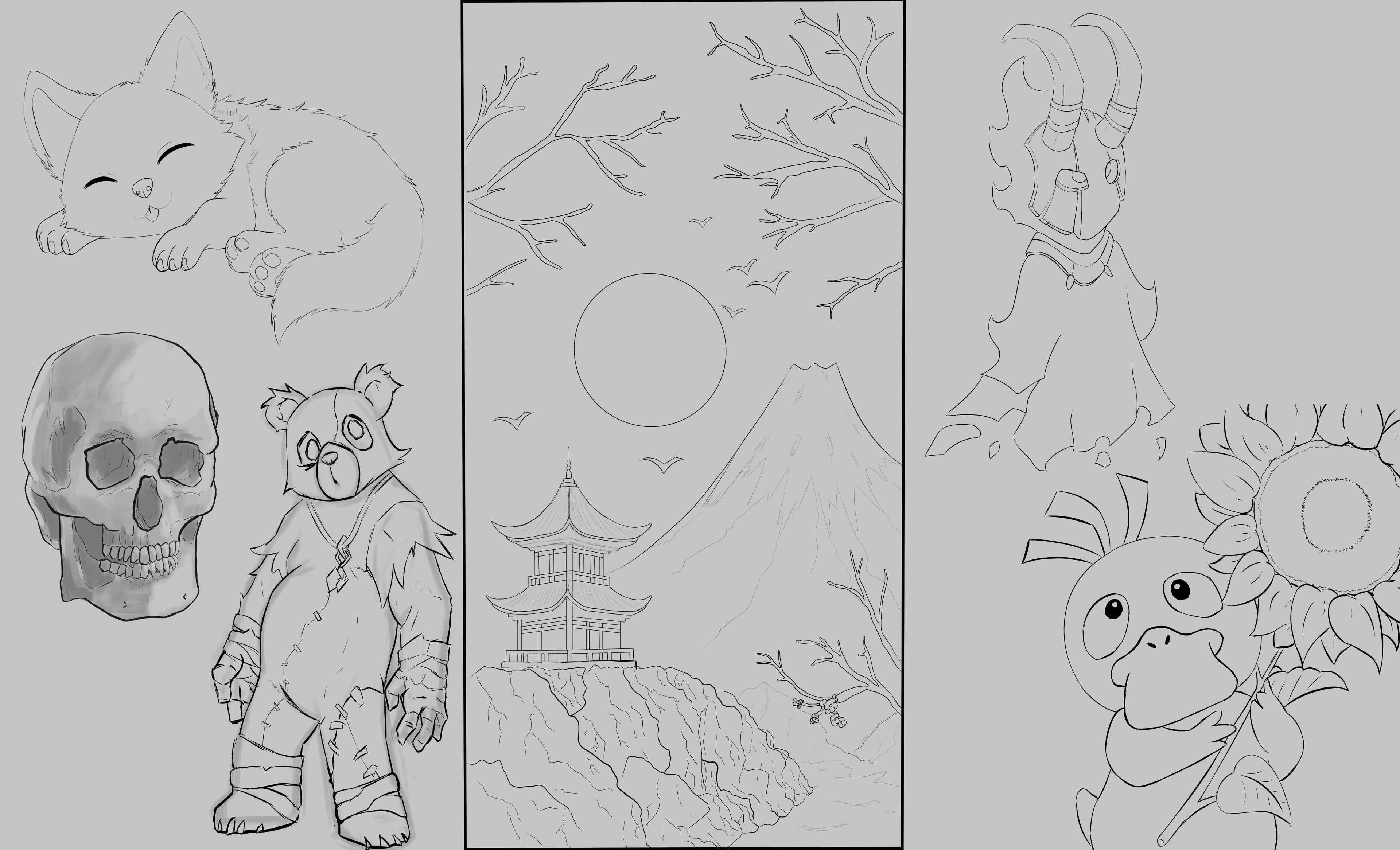 Chapitre 2 : Le croquis - Les 6 croquis par pip0une