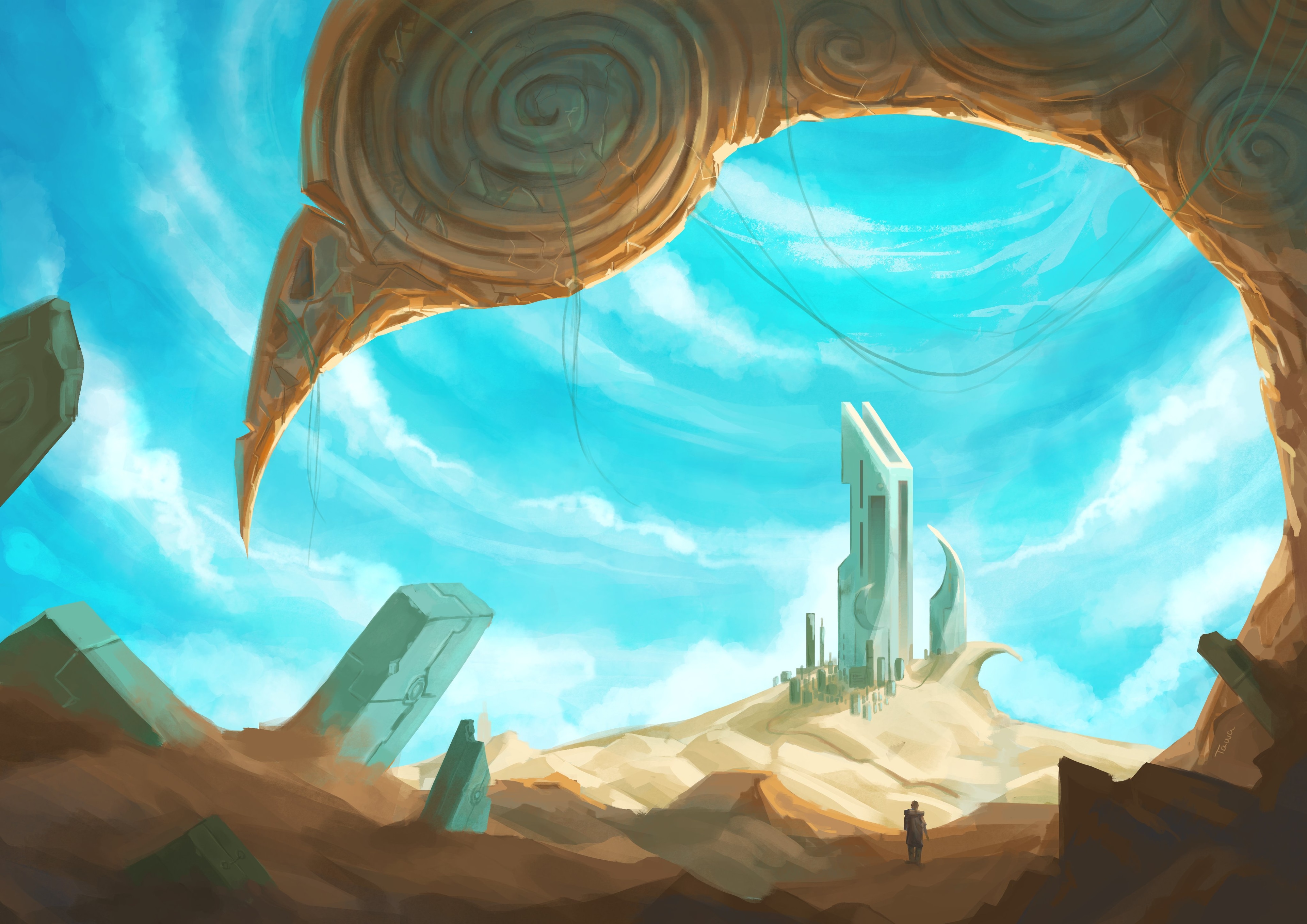 Ruines futuristes par tawa