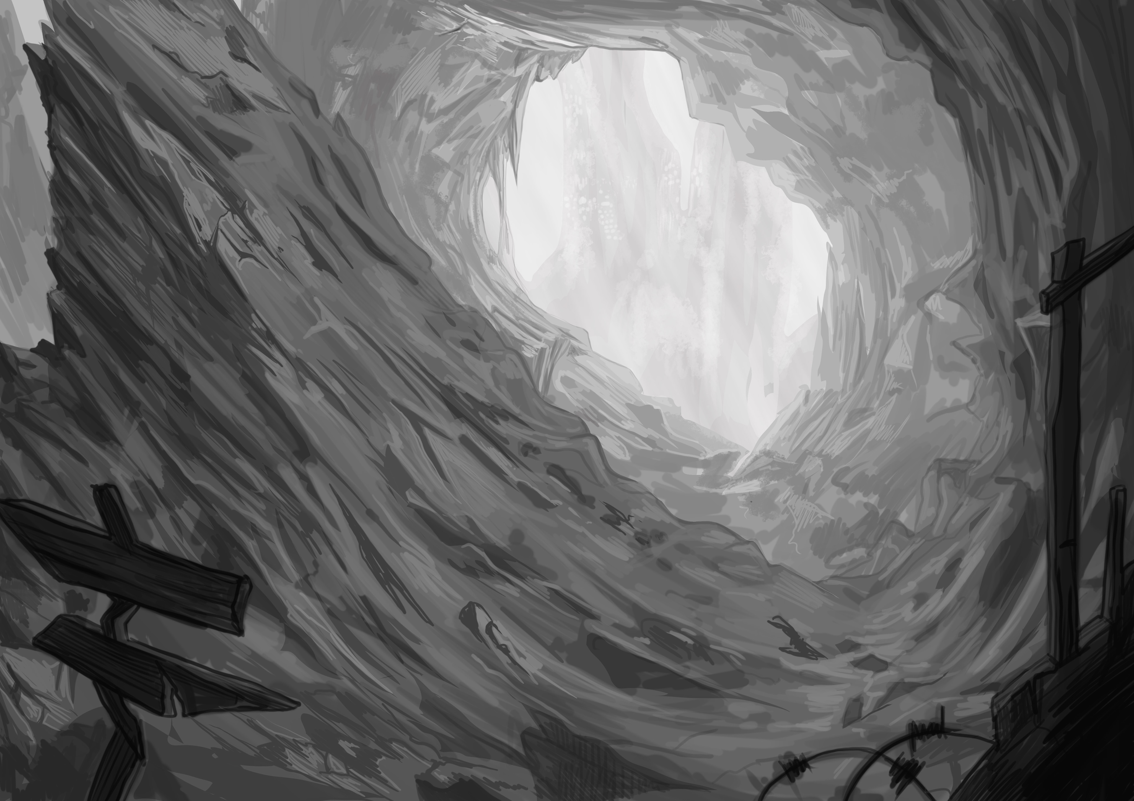 Illustration grotte par elodie_fb