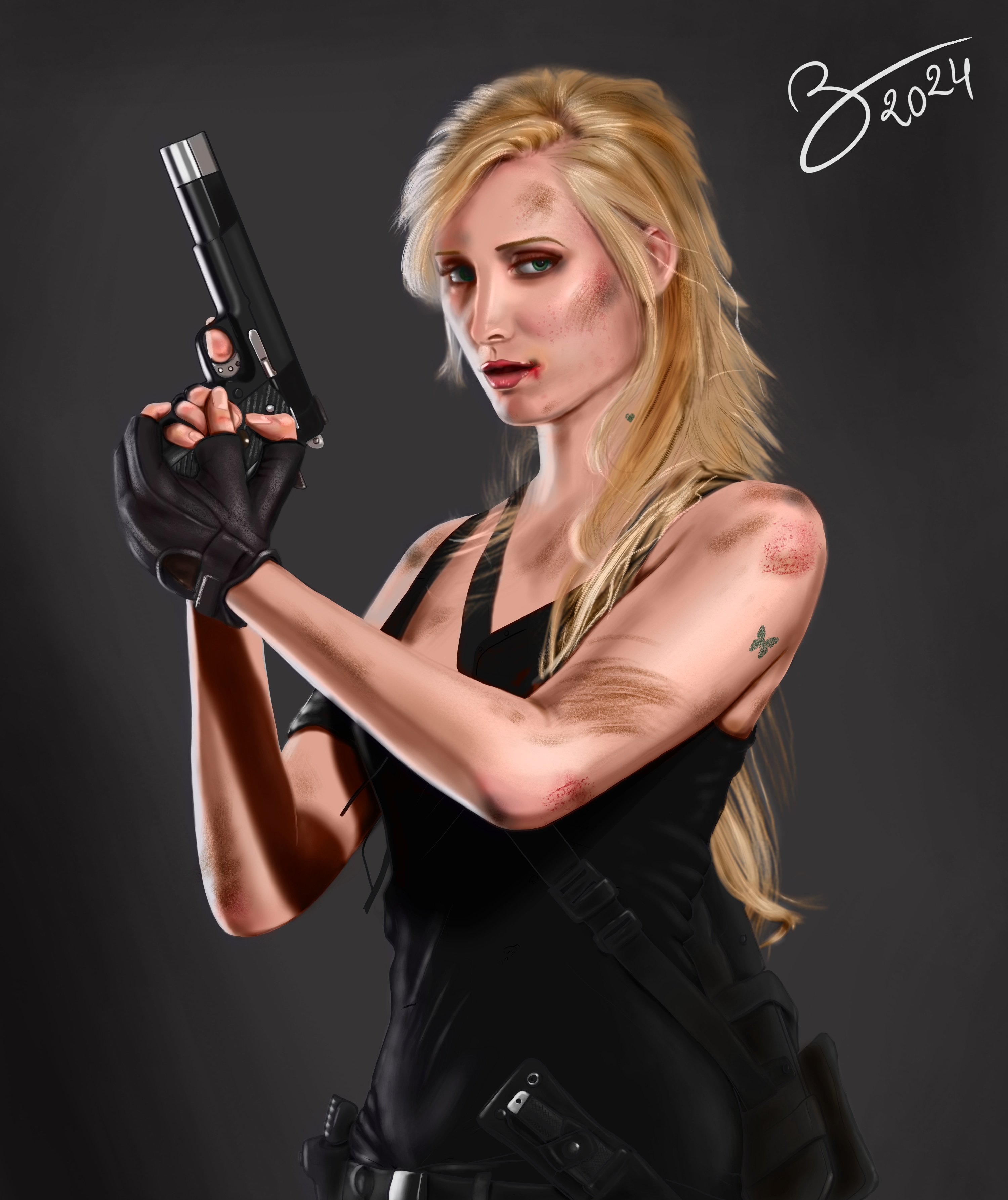 "La fille au révolver" par zeb7316