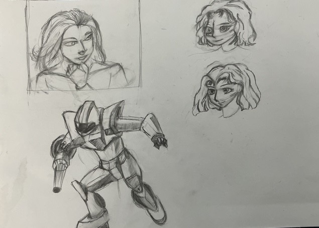 Humain et Manga crayon par loulou125