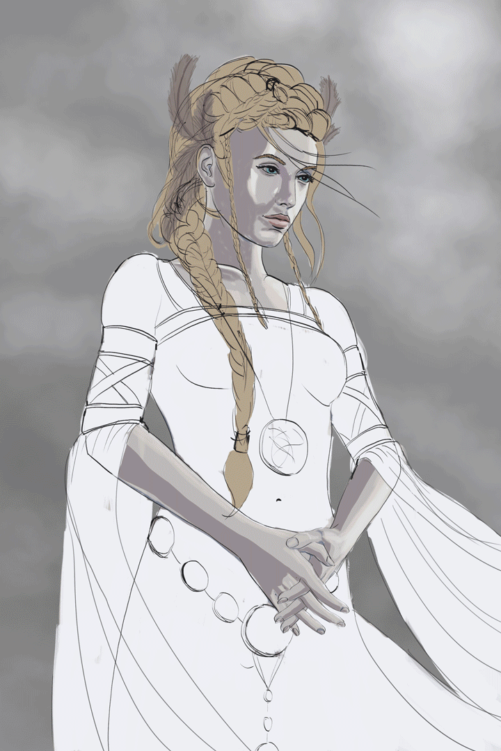Frigga, déesse nordique et épouse d'Odin par Naos