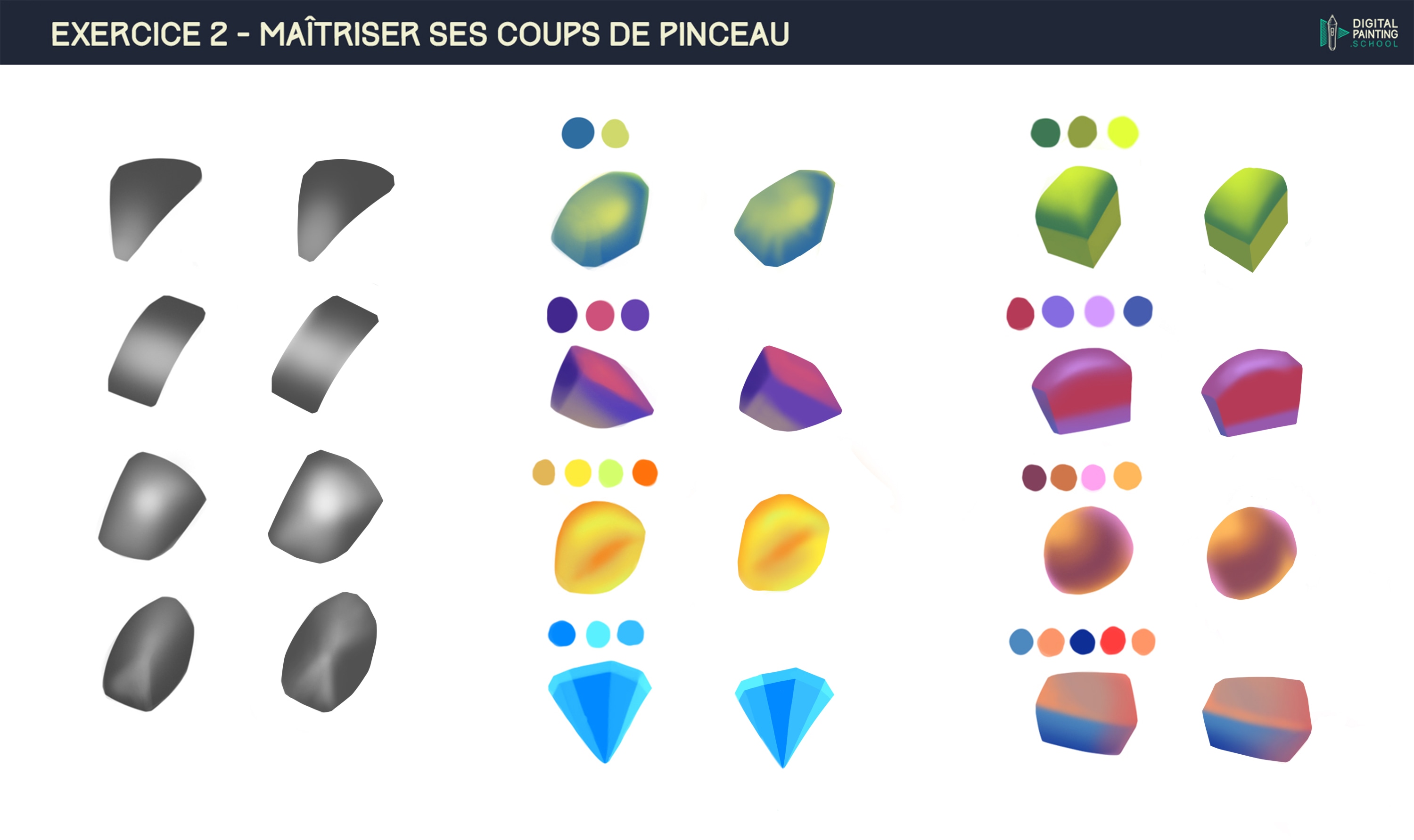 Ex 2 Maîtriser ses coups de pinceau par Ben Broceli