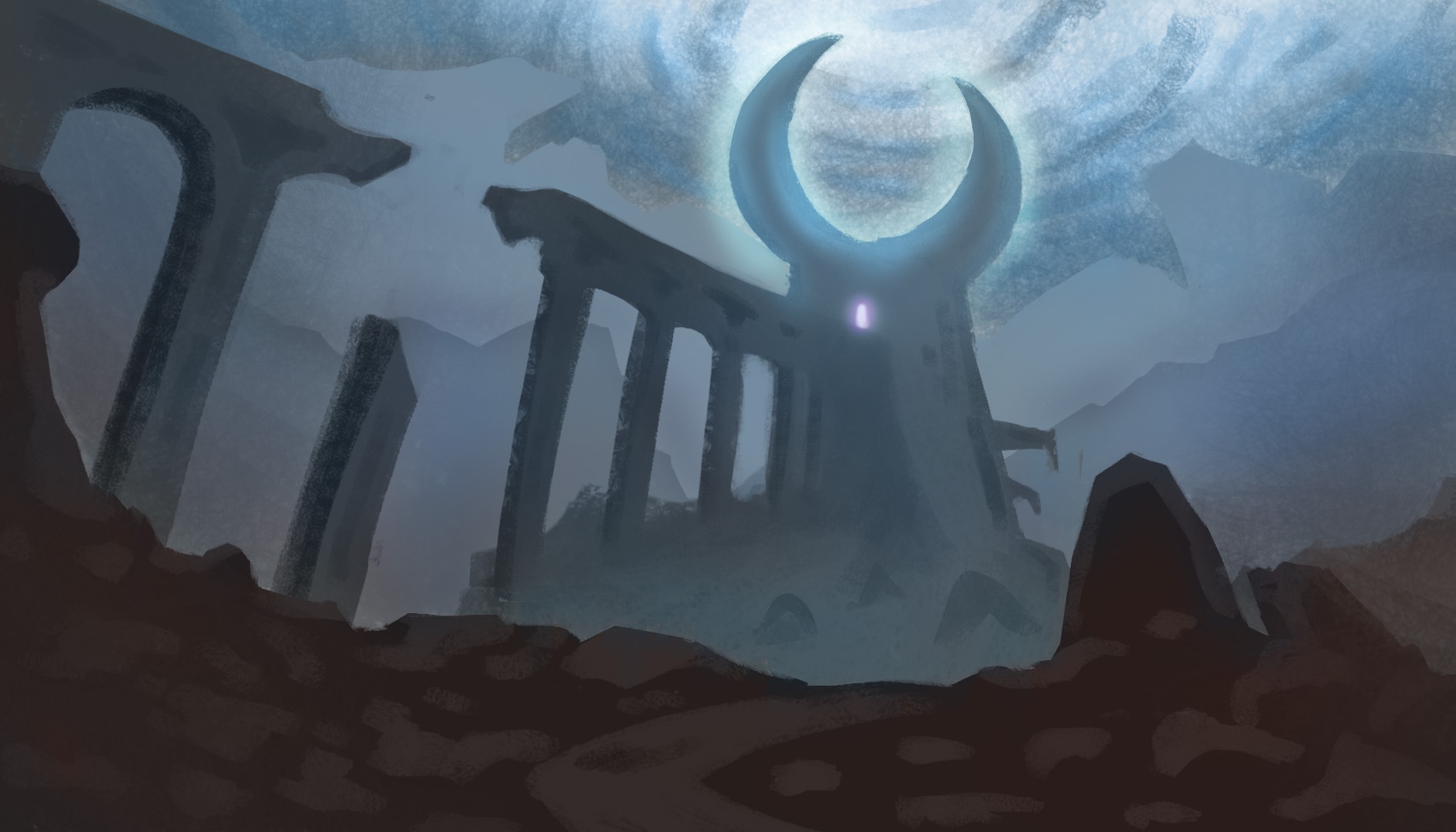 Paysage de fantasy par Aurelax