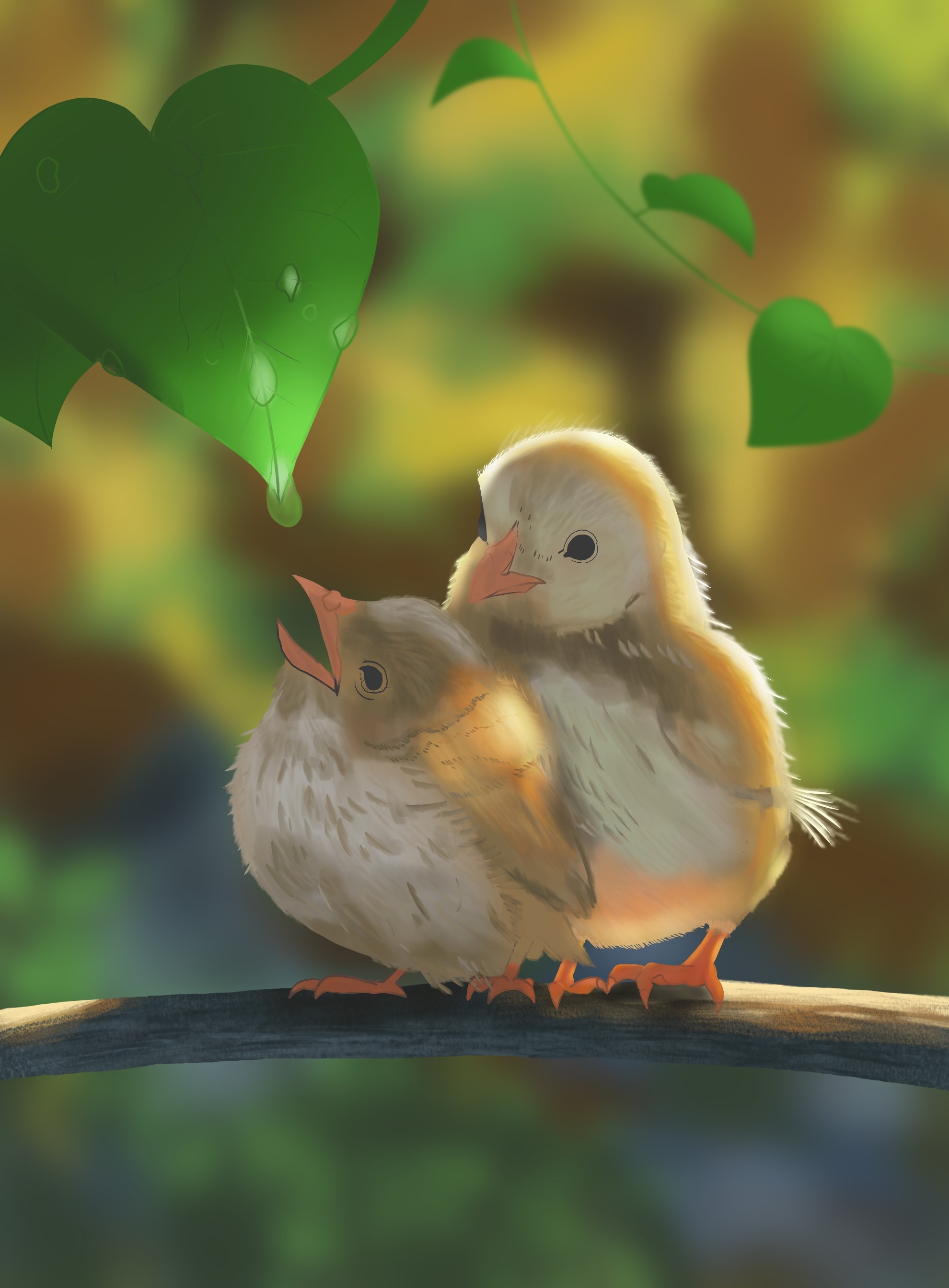 Les oisillons par vinceinstudio