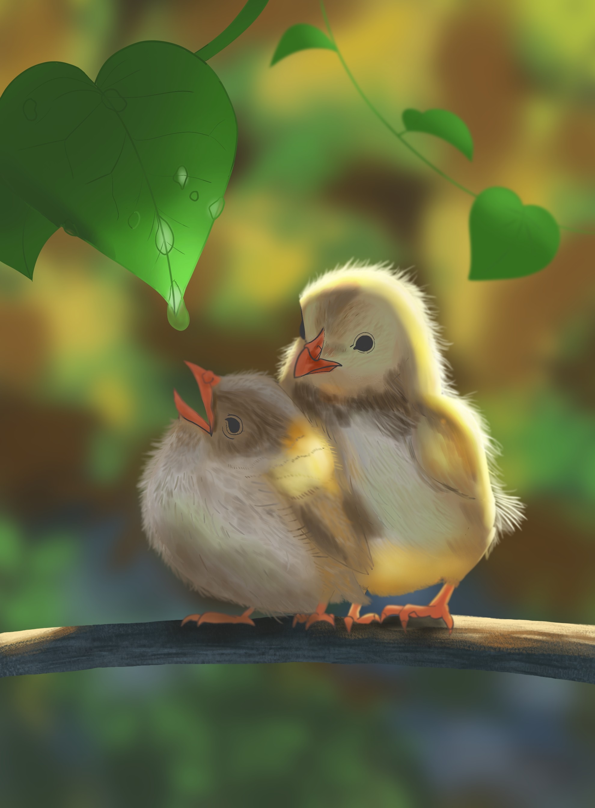 Les oisillons par vinceinstudio